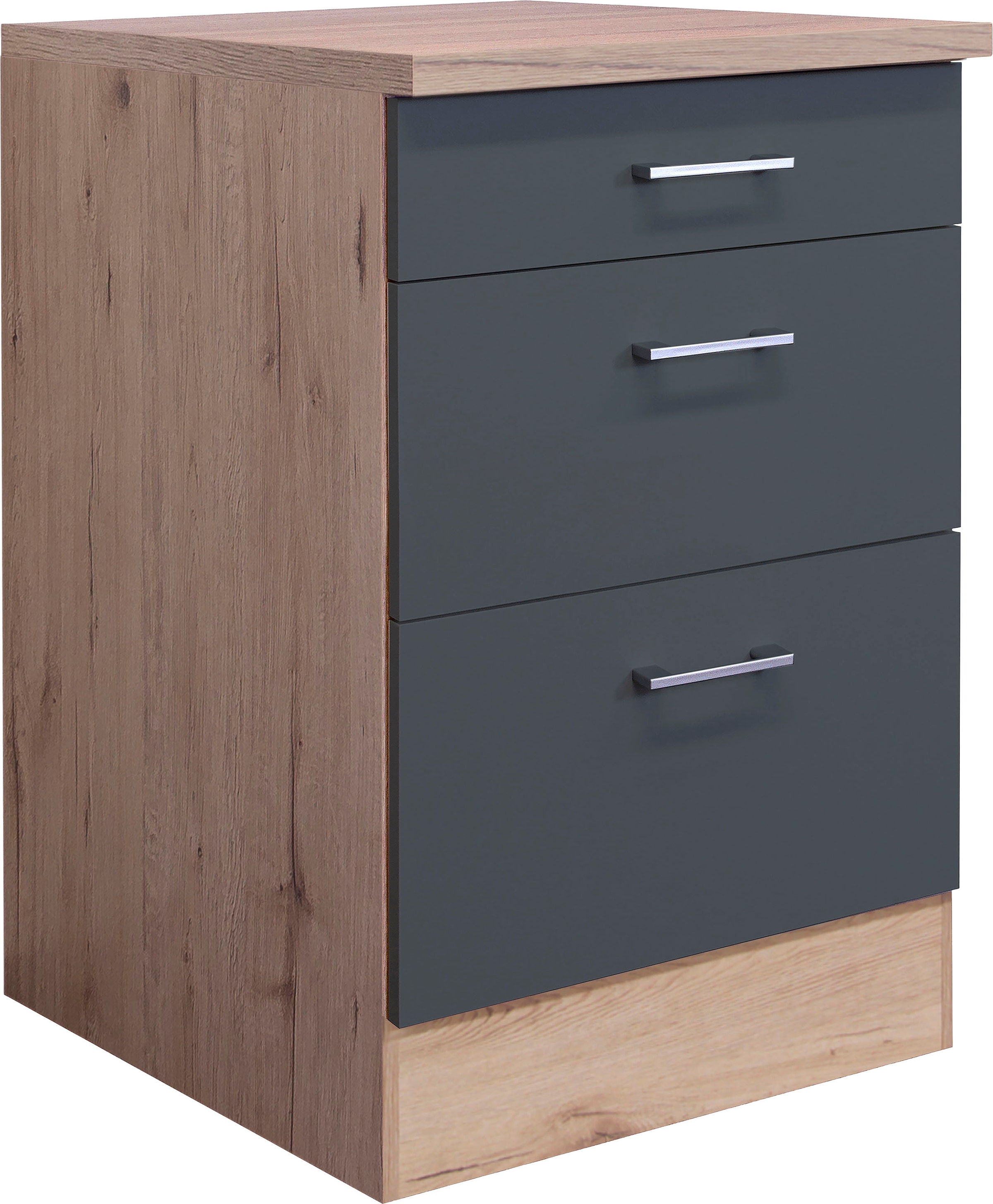 Flex-Well Auszugsunterschrank "Morena" (B x H x T) 60 x 85 x 60 cm, mit praktischen Auszügen
