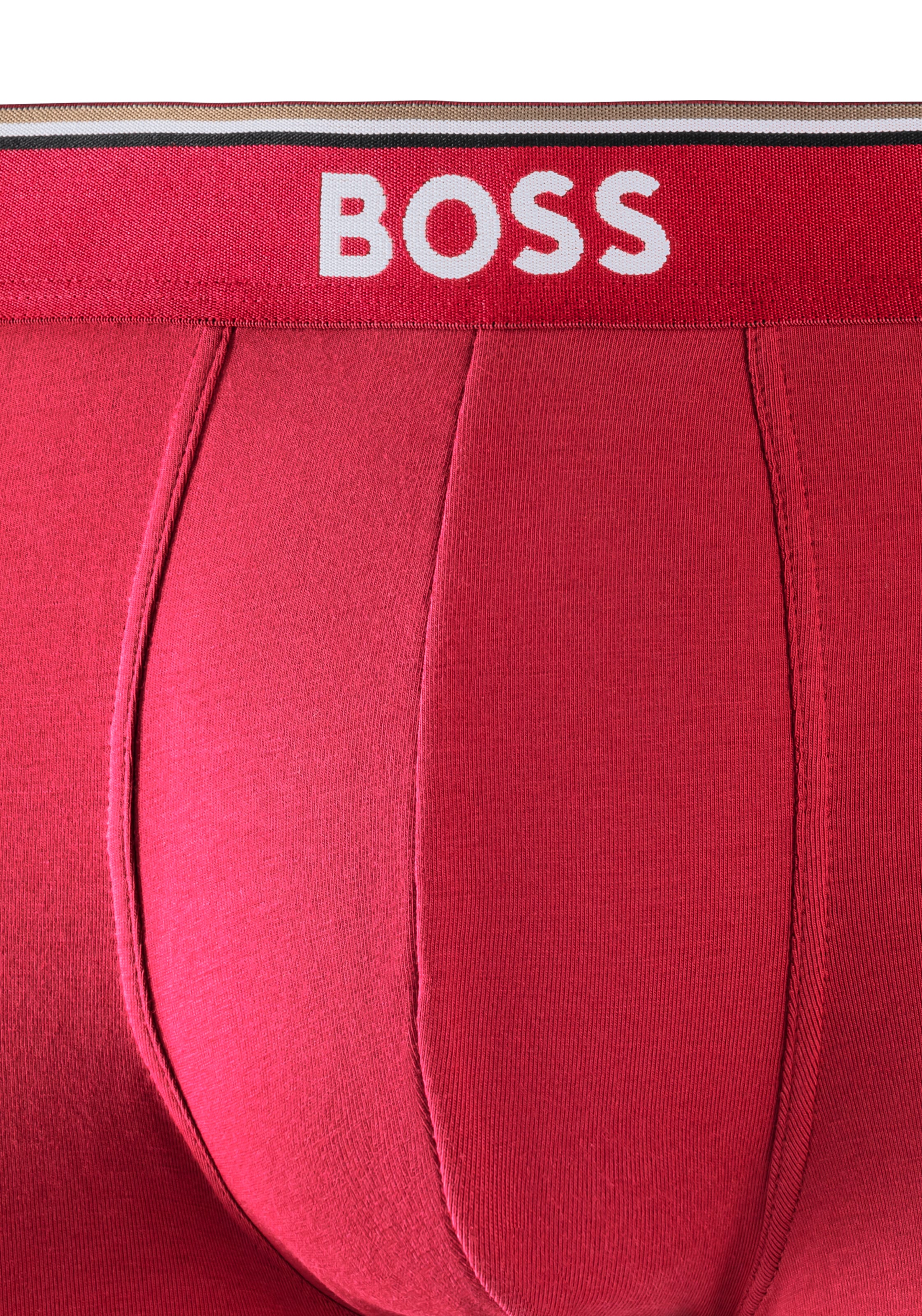 BOSS Boxer »Boxer 3 PACK« mit farblich passendem Webbund