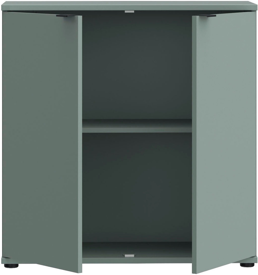 FORTE Kommode »Ganymede« Kommode, Stauraum, Metallgriffe, 4 Dekore, Breite 80,1cm