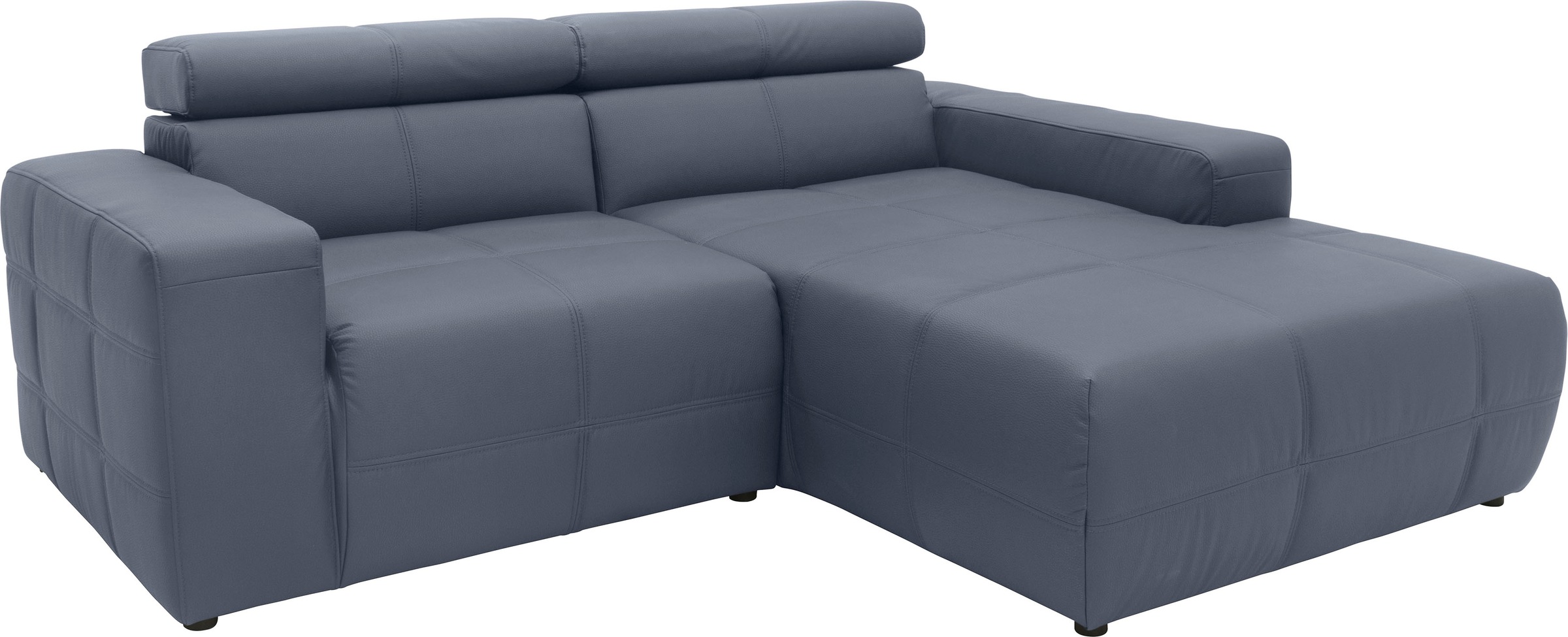 DOMO collection Ecksofa »Brandon B/T/H: 214/100/80 cm, L-Form«, Mit Kopfteilverstellung, auch in Leder und Cord, L-Form