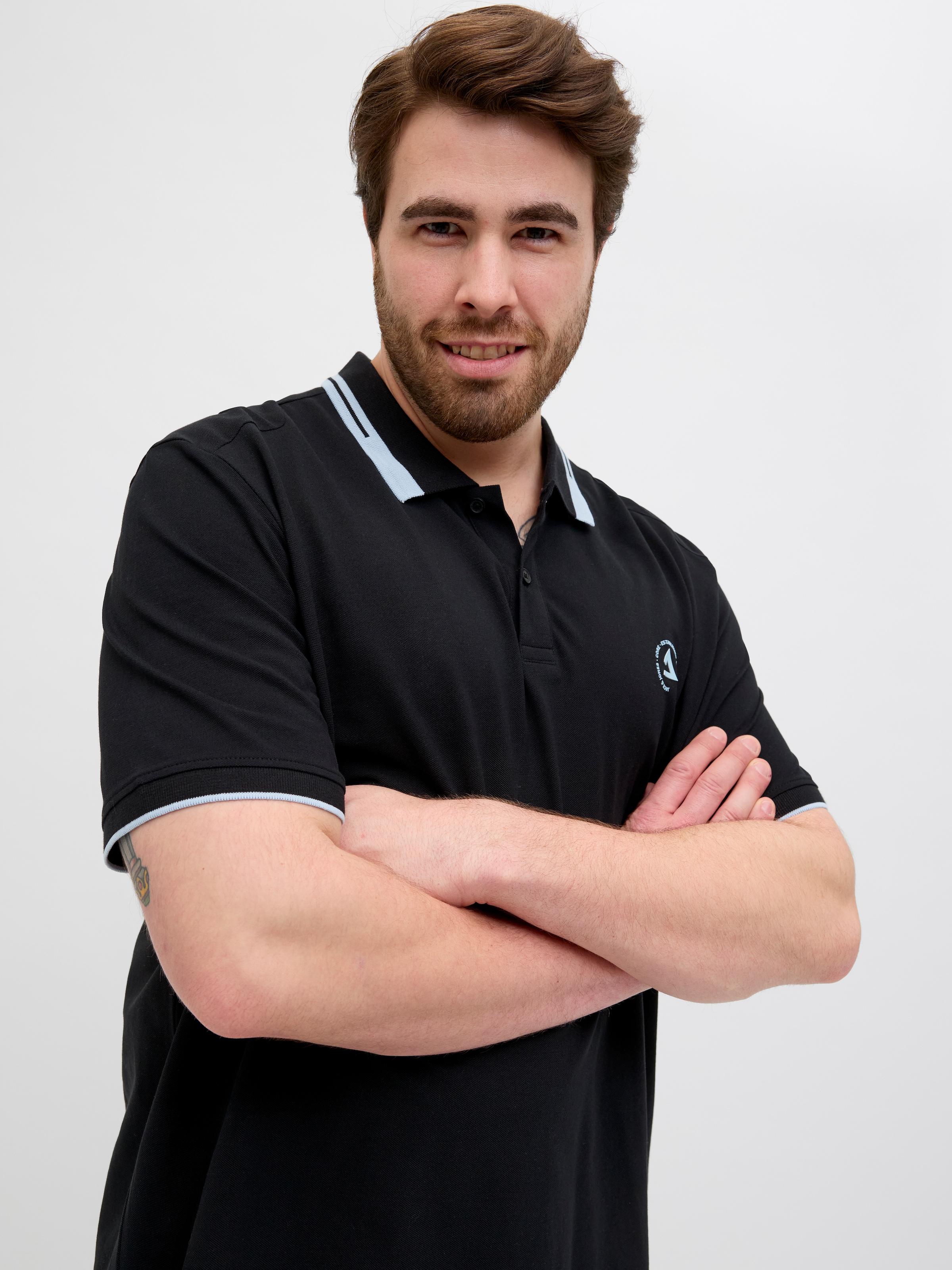 Jack & Jones PlusSize Poloshirt »JCOHASS LOGO POLO SS PLS«