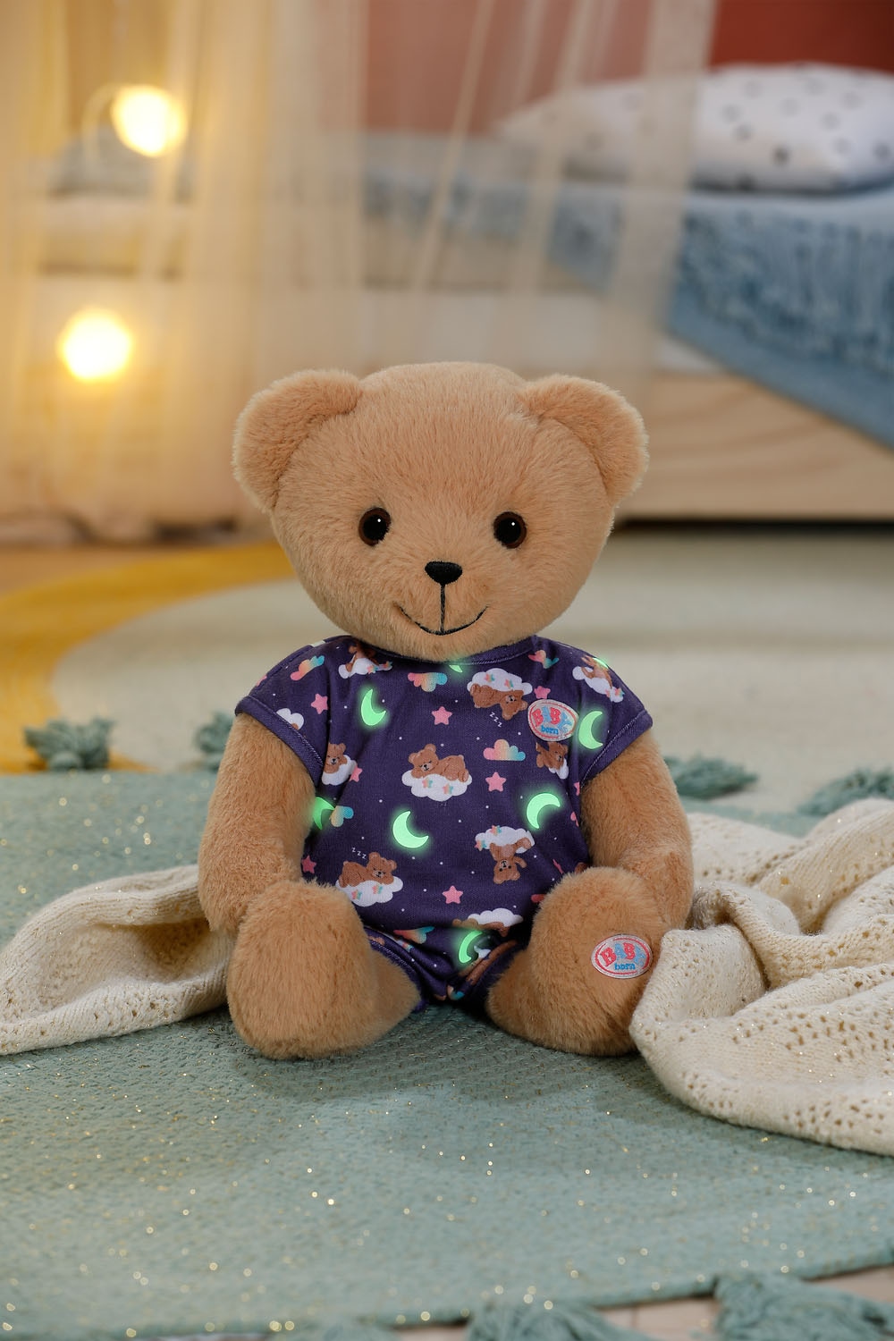 Baby Born Kuscheltier »Teddy mit leuchtendem Schlafanzug«