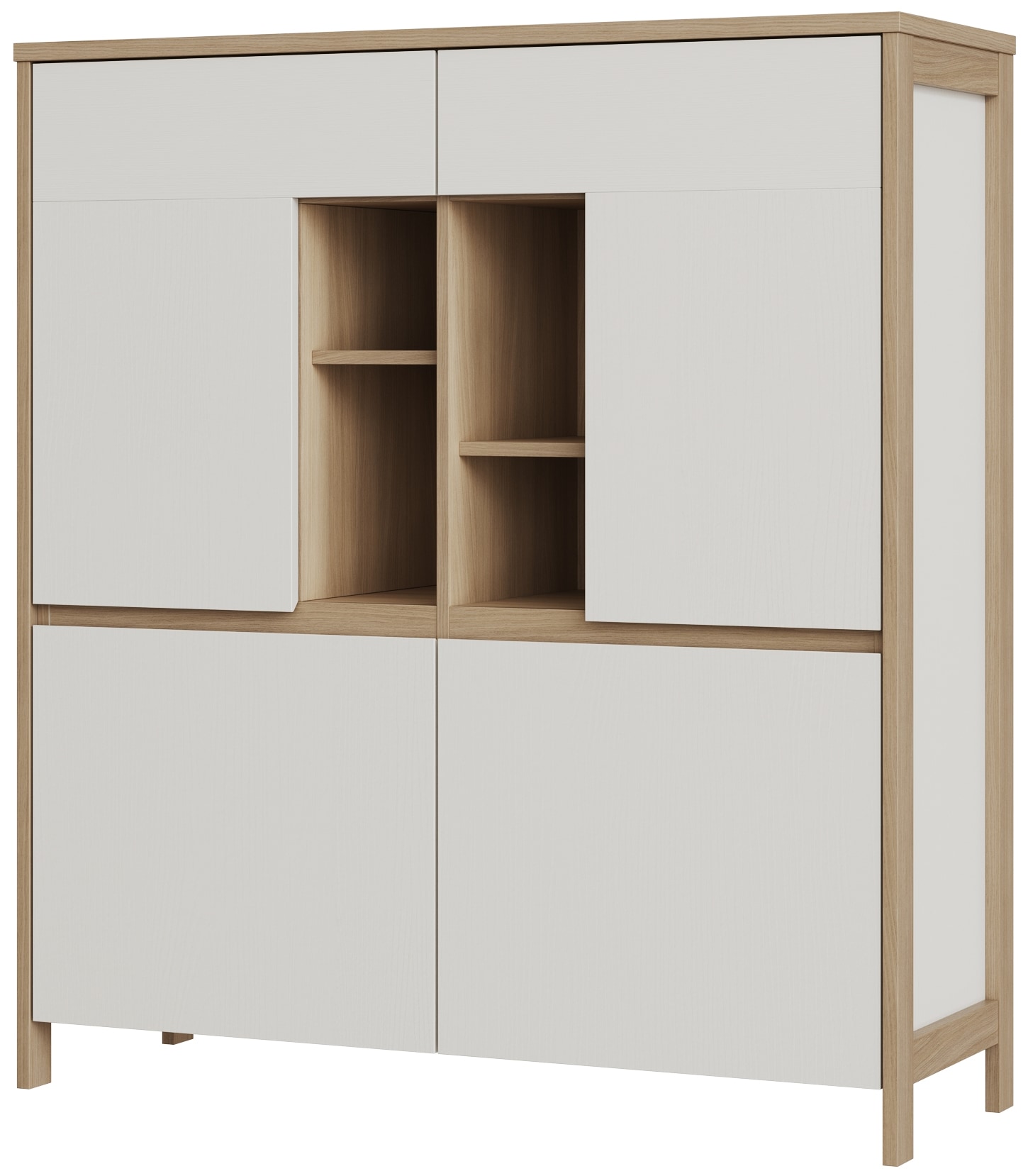Home affaire Highboard »Stranda, moderner Schrank, Stauraumelement im Scandic-Style«, elegante Rahmenoptik, ausreichend Stauraum, vielseitig einsetzbar