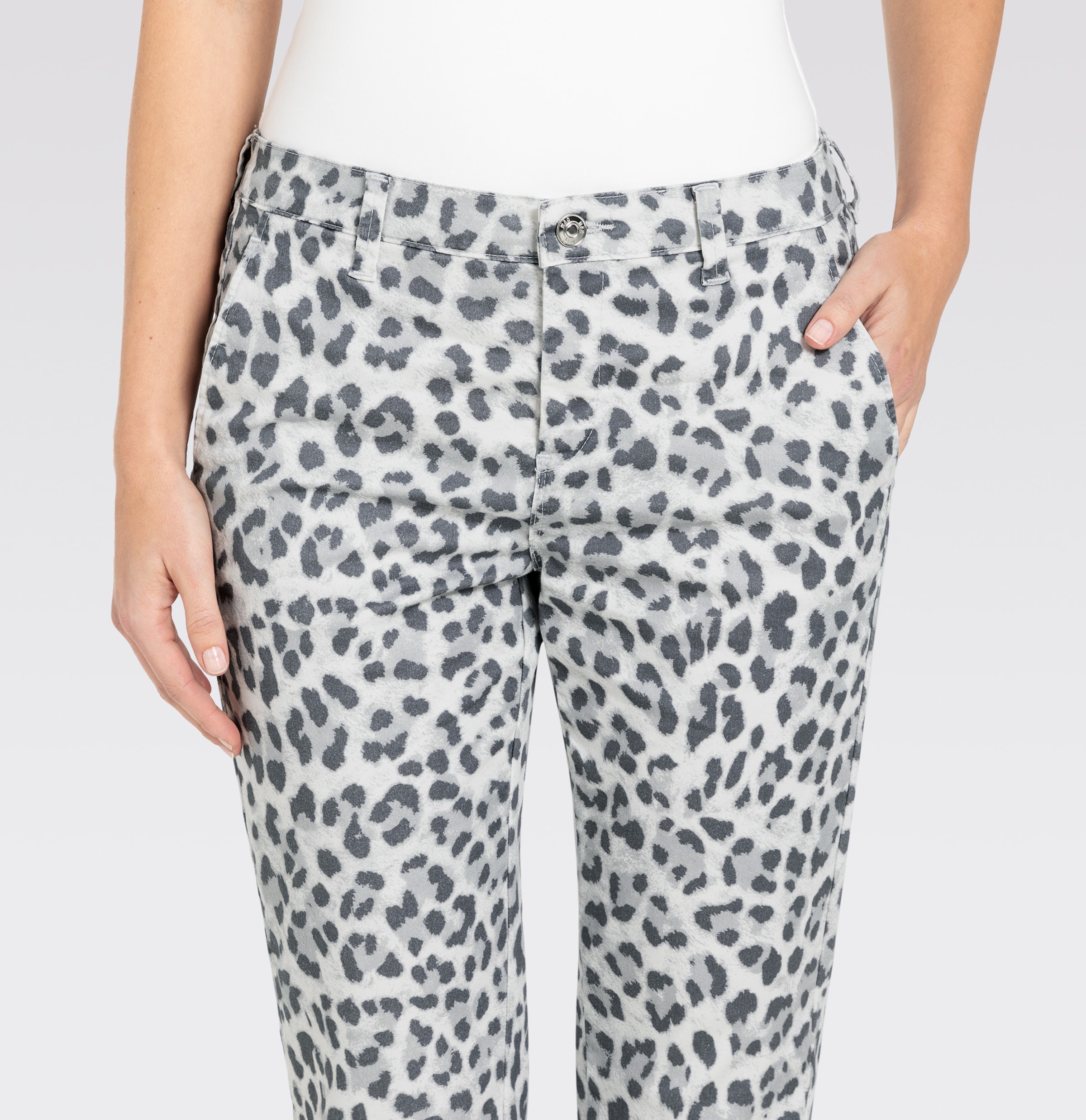 MAC Chinohose »CHINO turn up«  mit dezentem Glanz, elegant und sportiv zugleich