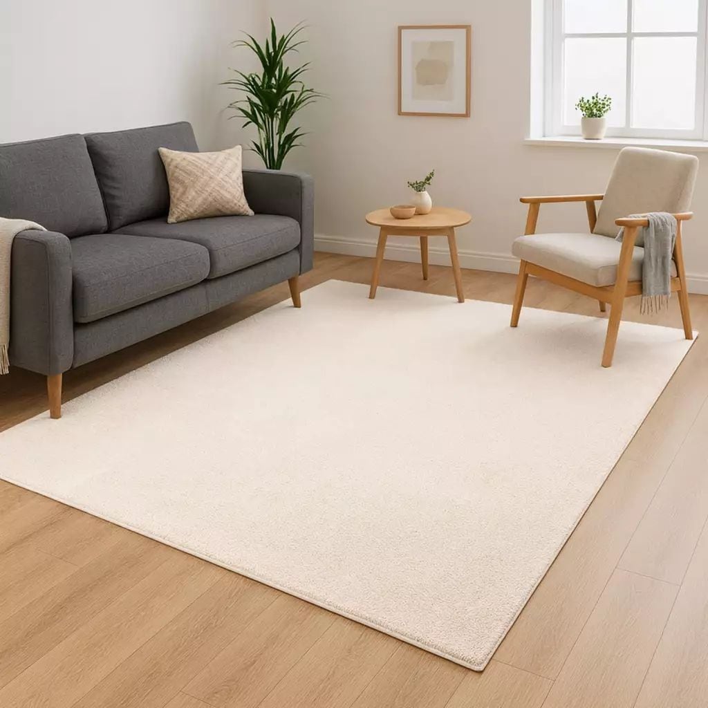 Carpet City Teppich »CALMA 200« rechteckig 14 mm Höhe Kurzflor, Waschbar, Anti-Rutsch, ideal für Wohnzimmer, Schlafzimmer