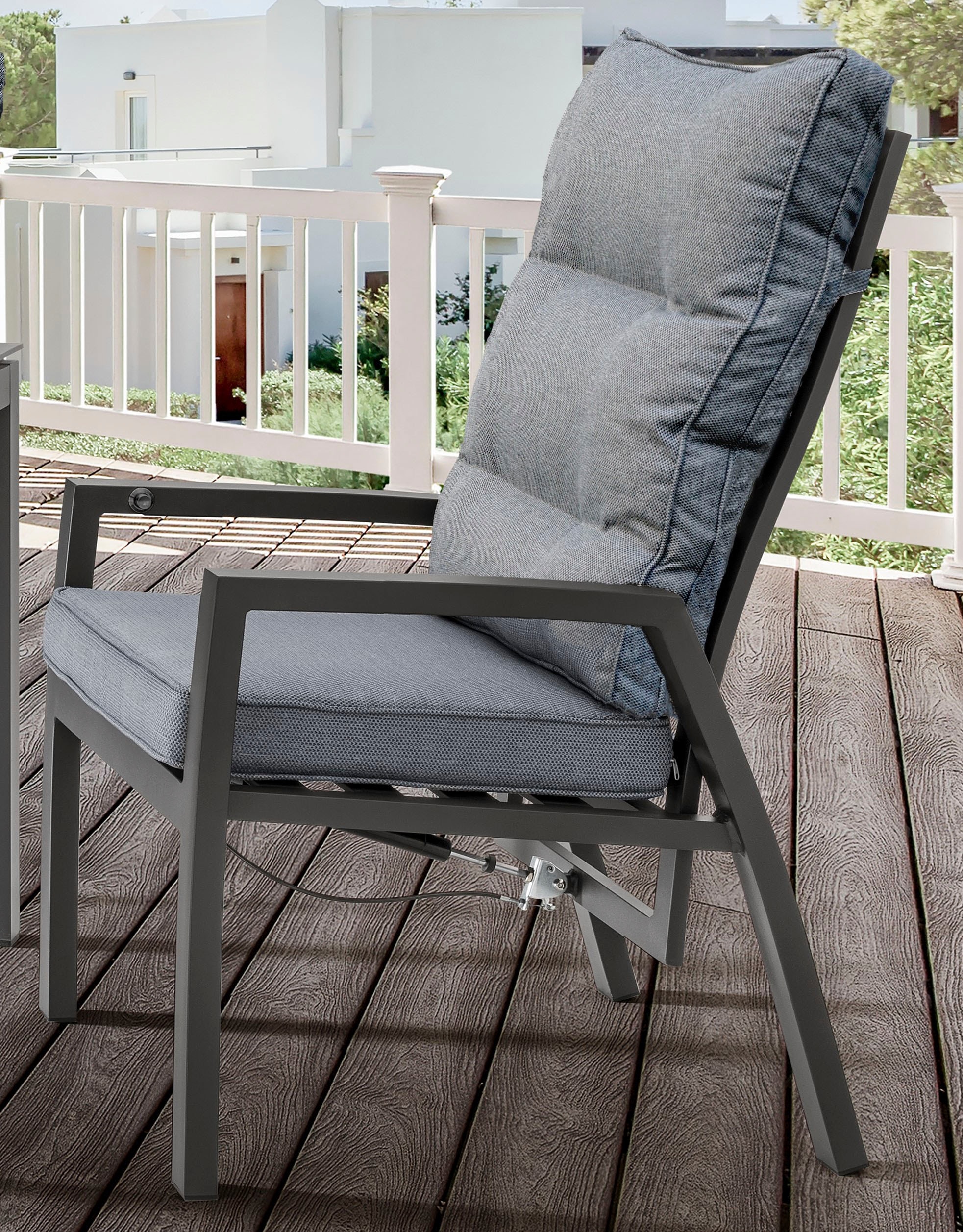 Destiny Garten-Essgruppe »GARDA CREMONA« 9 Stk. tlg. 4 Hochlehner inkl. Auflagen, 1 Tisch 160x90x74 cm