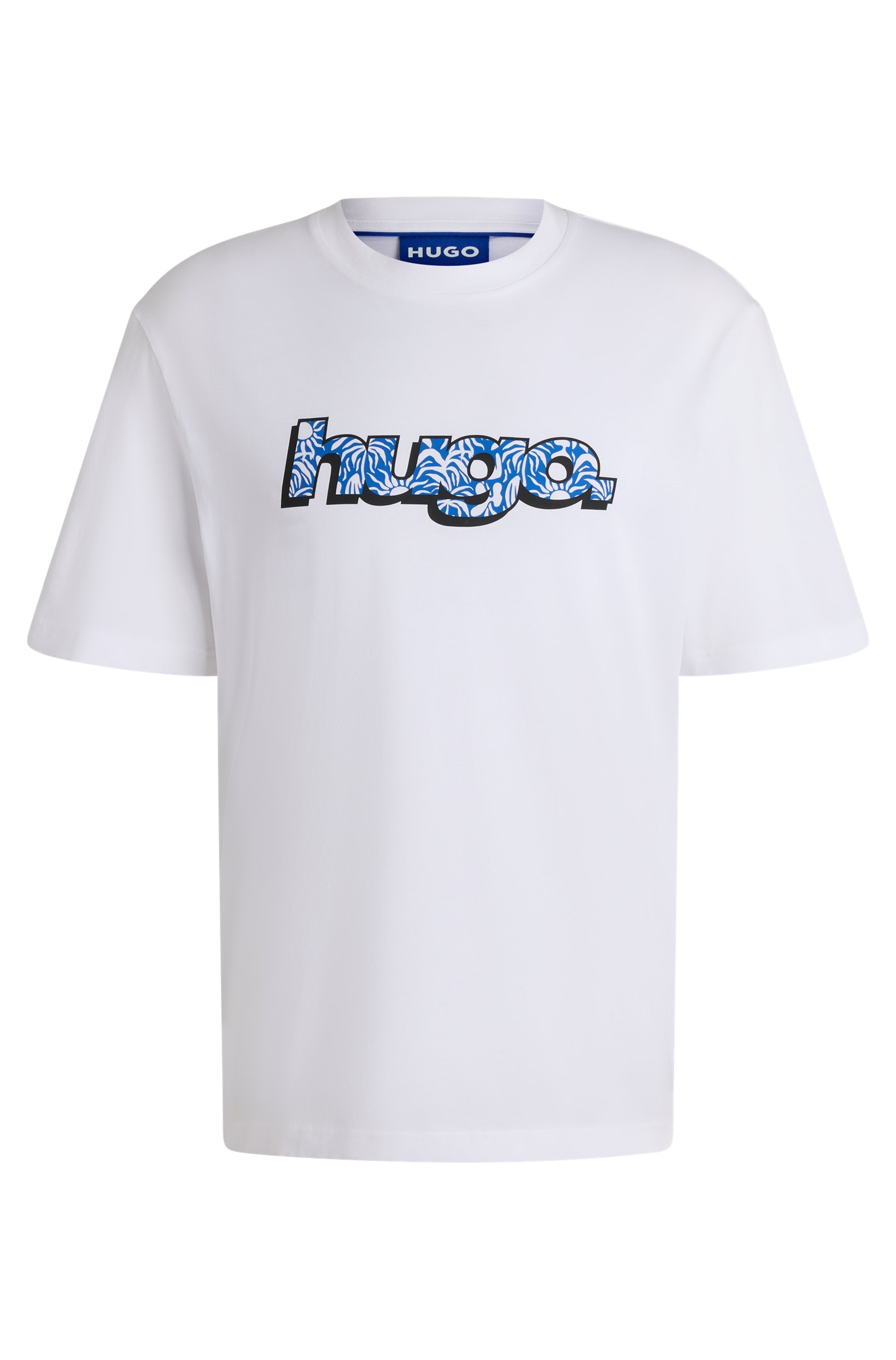 HUGO Blue T-Shirt »Nugibol«, mit großem Logodruck