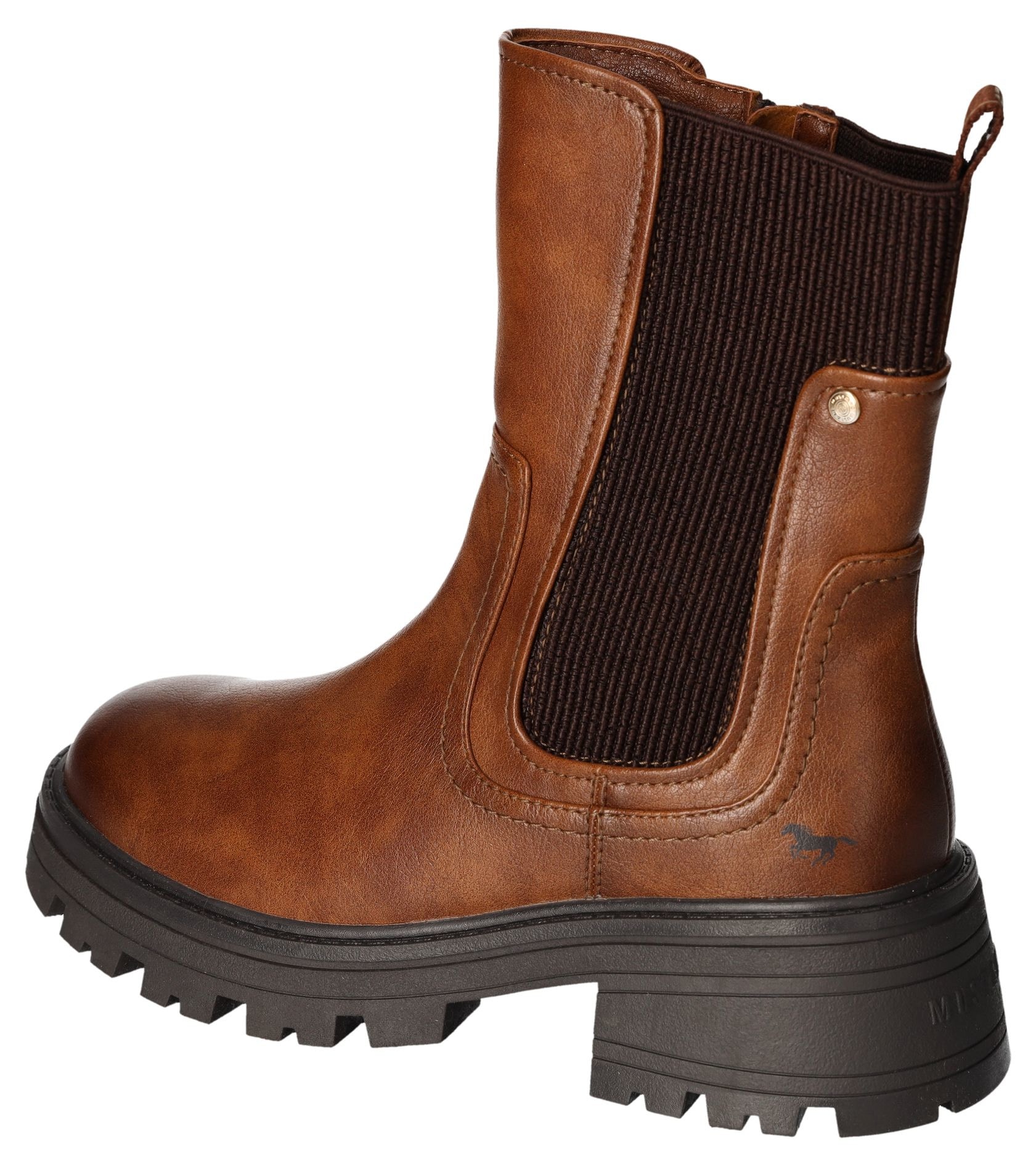 Mustang Shoes Chelseaboots, Schlupfstiefel, Herbstschuh mit komfortablem Stretcheinsatz