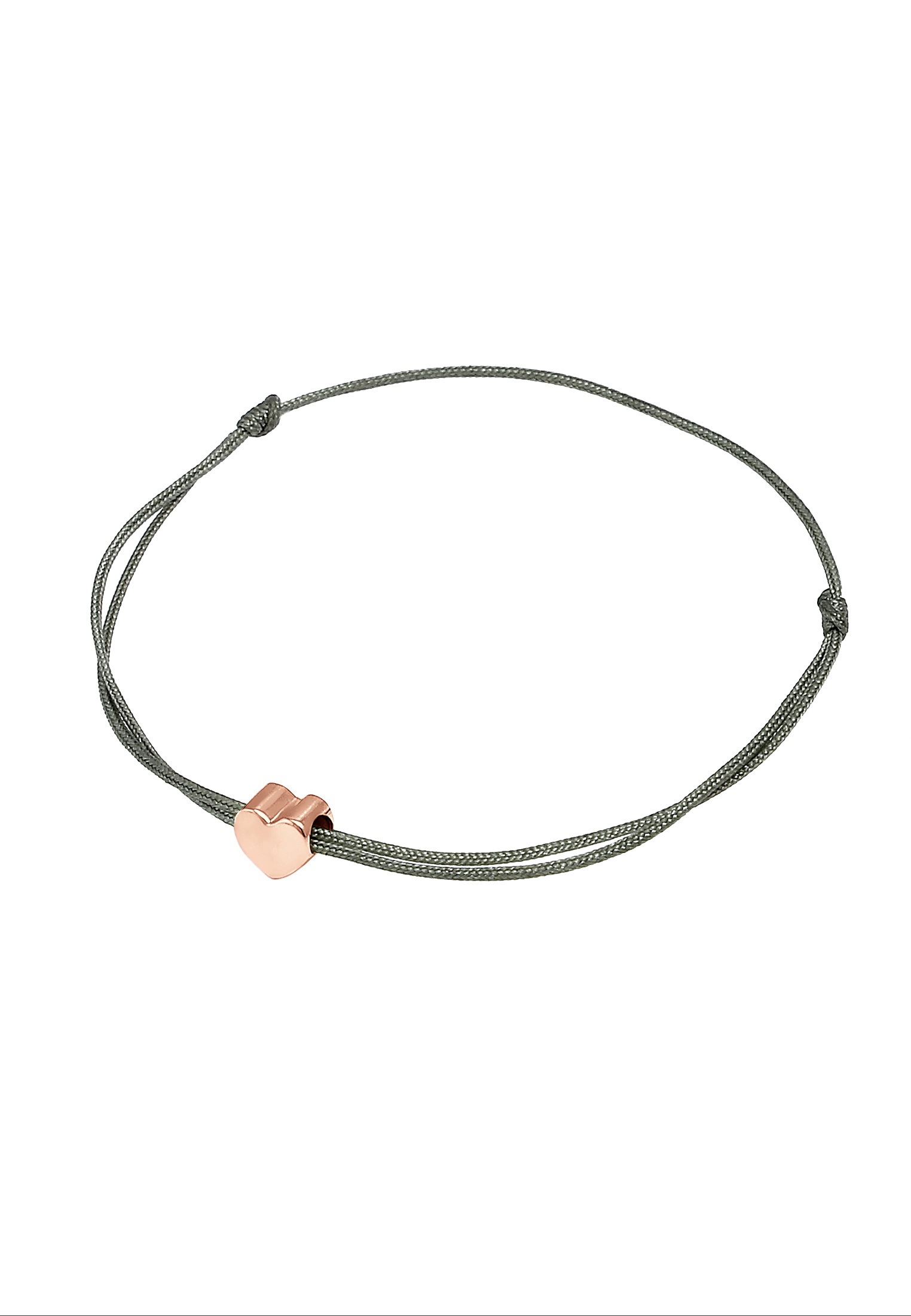 Elli Armkette »Armband Herz Liebe Textil Romantik 925 Silber«