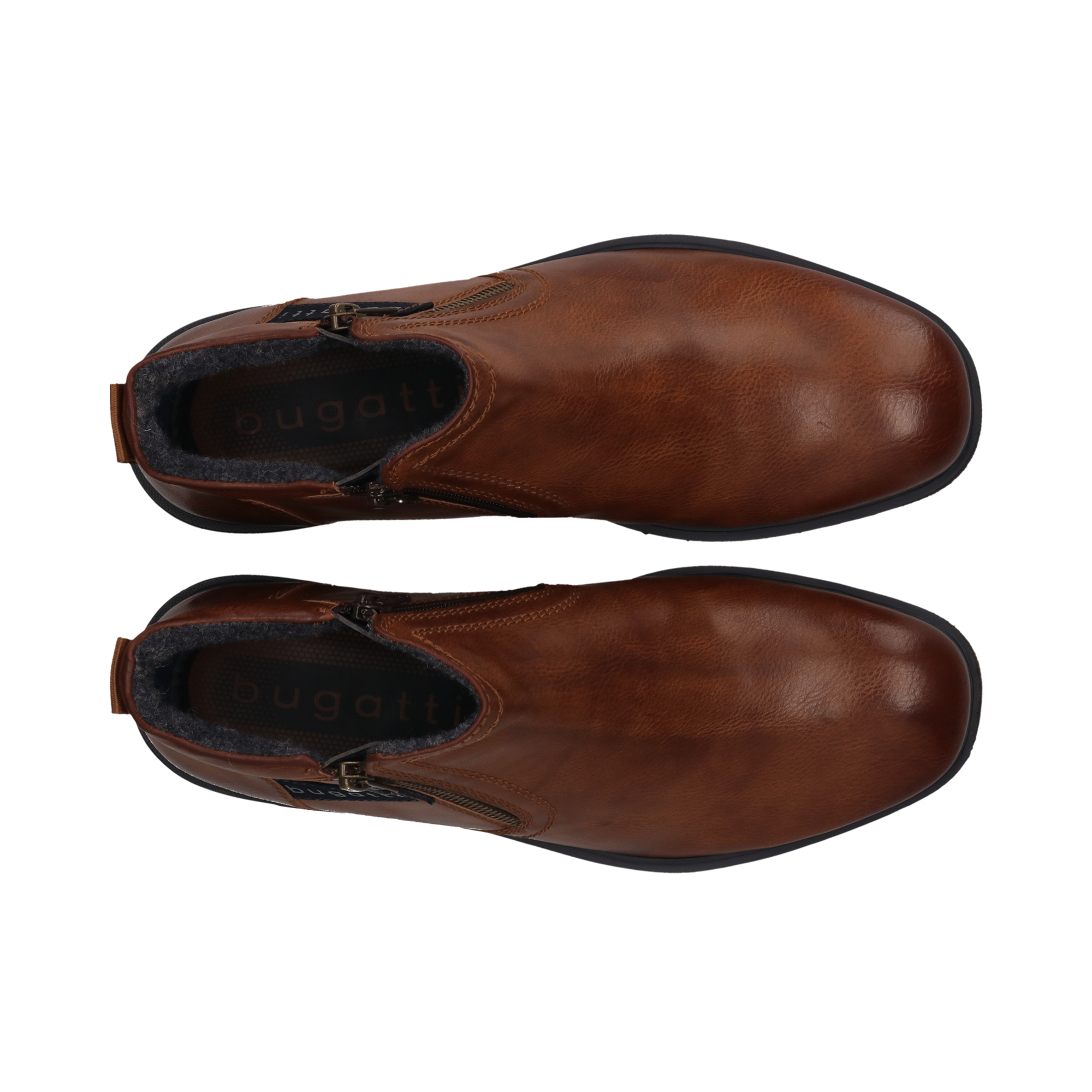bugatti Stiefelette  Zipper Boots, Stiefelette mit Profillaufsohle - schmale Form