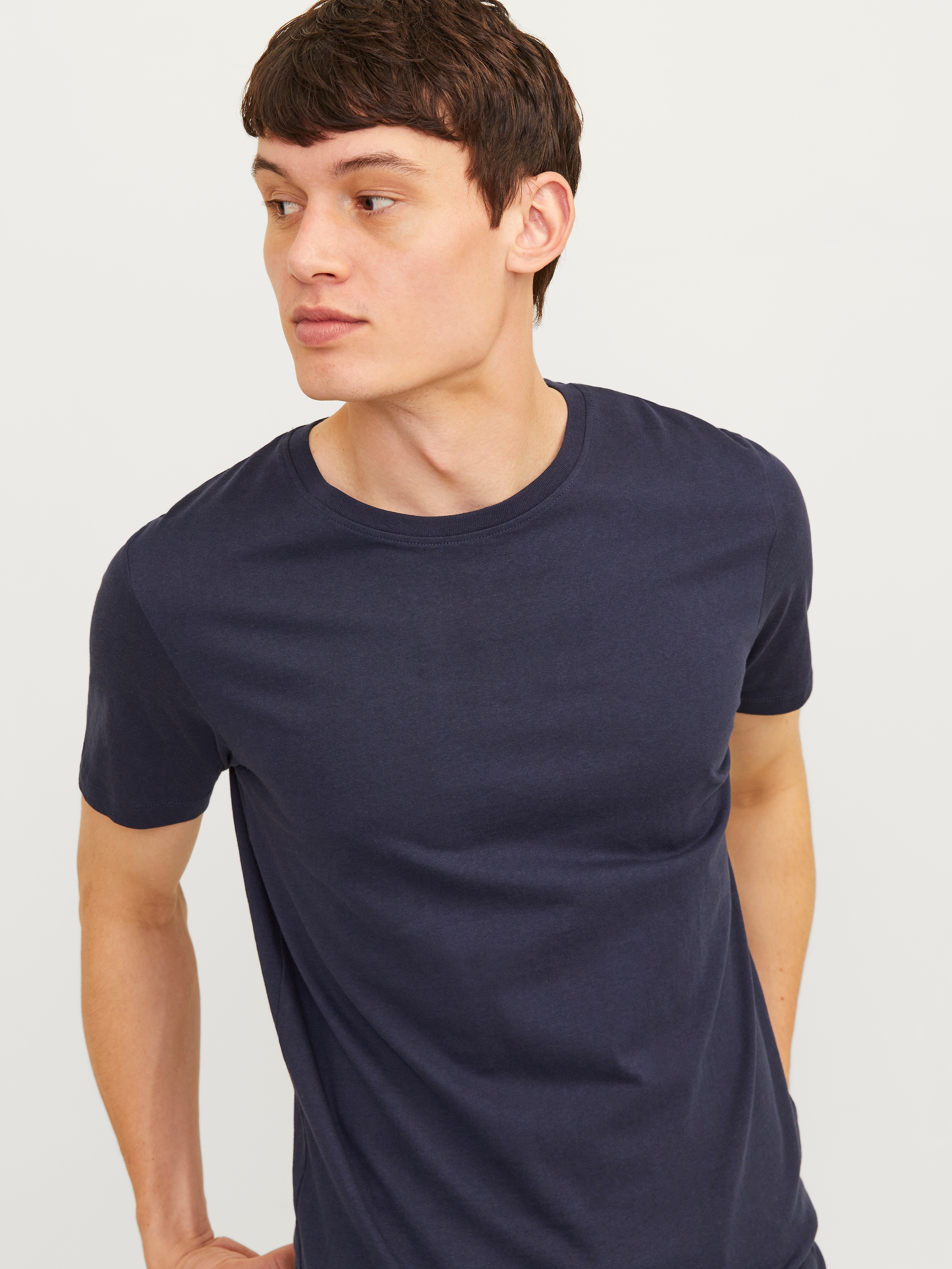 Jack & Jones Rundhalsshirt »JJEORGANIC BASIC TEE SS O-NE 3PK MP NOOS« Packung, 3 Stk.