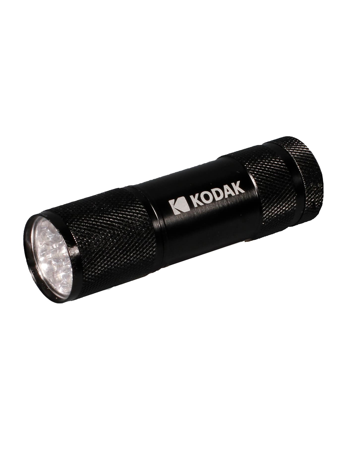   Taschenlampe KODAK LED TAschenlampe, Aluminium, schwarz+ inkl. 3xAA Batterien+ 9 leistungsstarke LED für helle und zuverlässige Beleuchtung+ lange Batterielaufzeit+ Größe: 85x26 mm