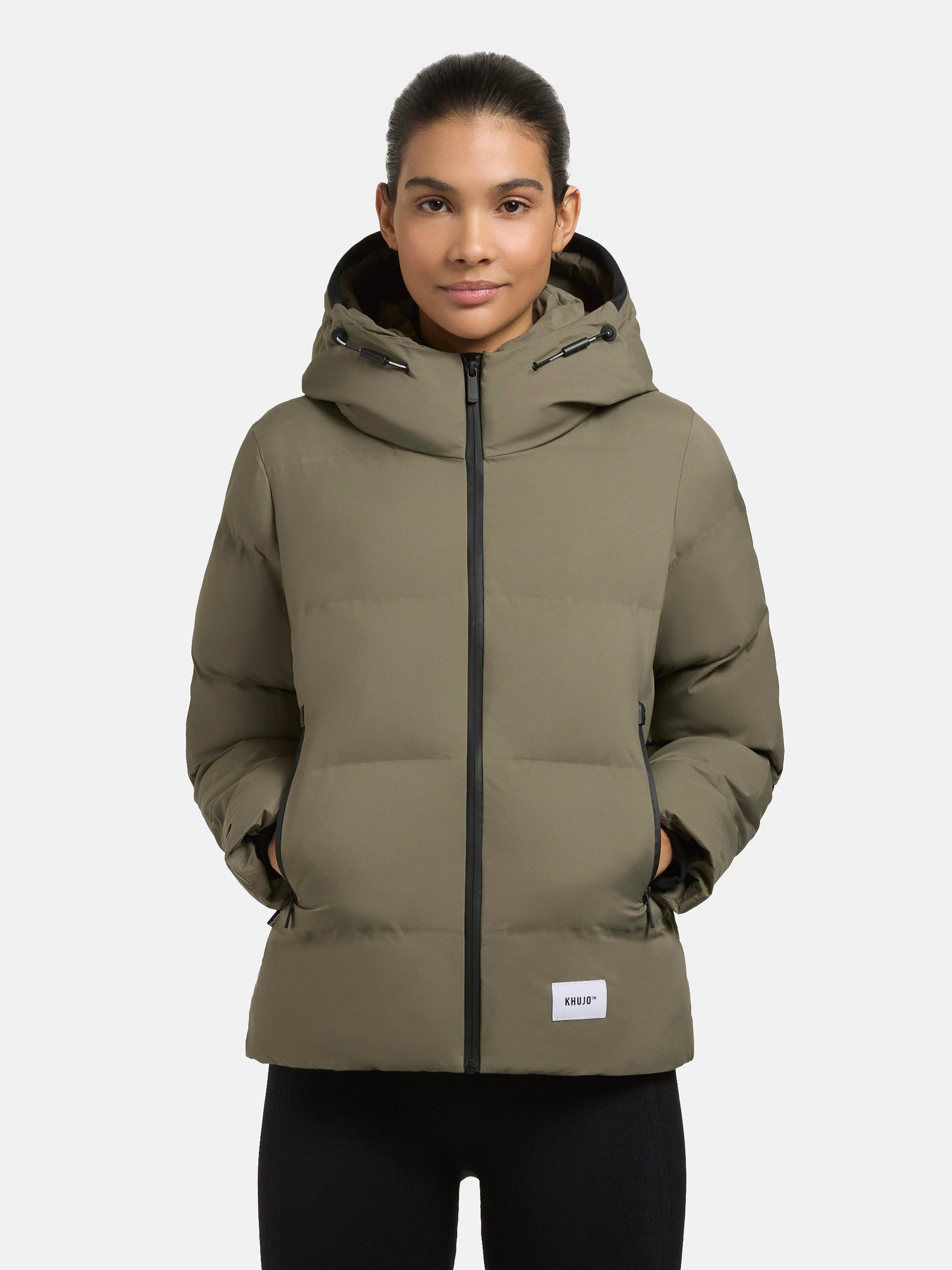 khujo Winterjacke »Winterjacke Liev«, mit Kapuze, Warme Damen Winter Steppjacke