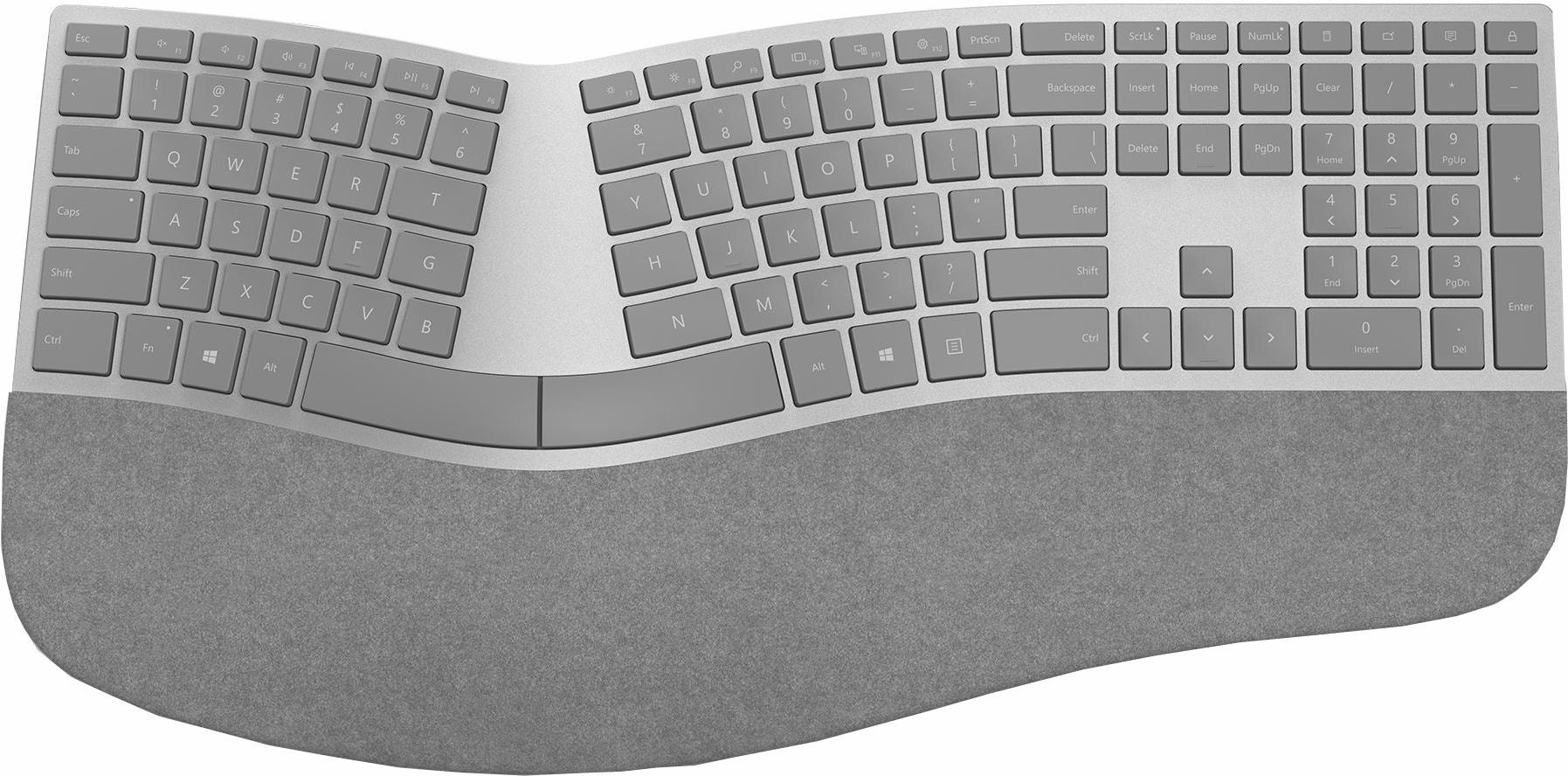 Microsoft ergonomische Tastatur »Surface«, (Handgelenkauflage-ergonomische Form), Alcantara®