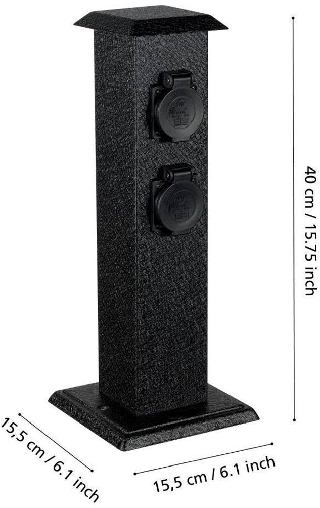 EGLO Gartenleuchte »PARK4« 1 Stk. Garten, Terrasse, Balkon, Gartenhütte, Wege, Einfahrten, 40x11,5x16cm