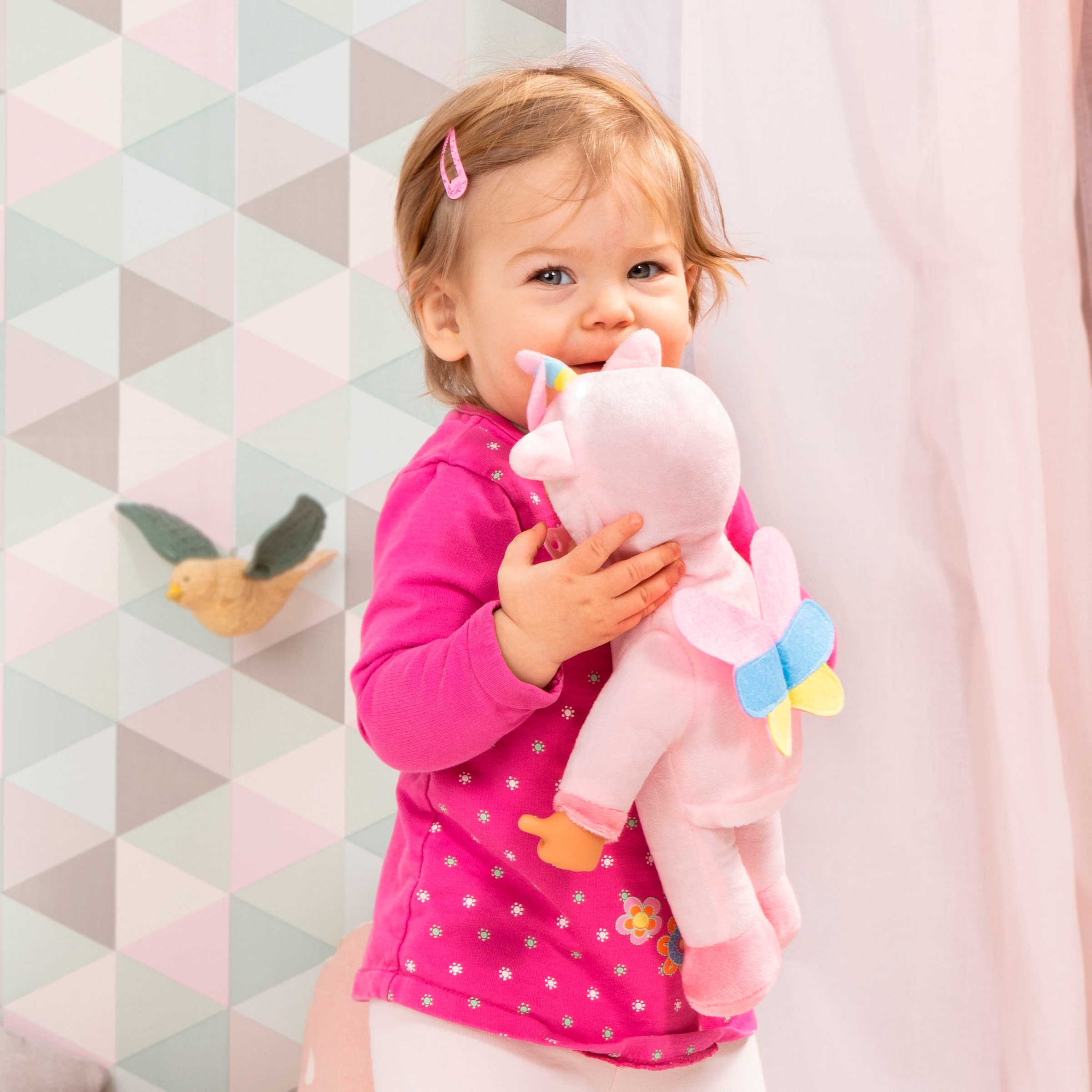 Bayer Babypuppe »I Baby Angels, 30 cm, rosa«, (3 tlg.)