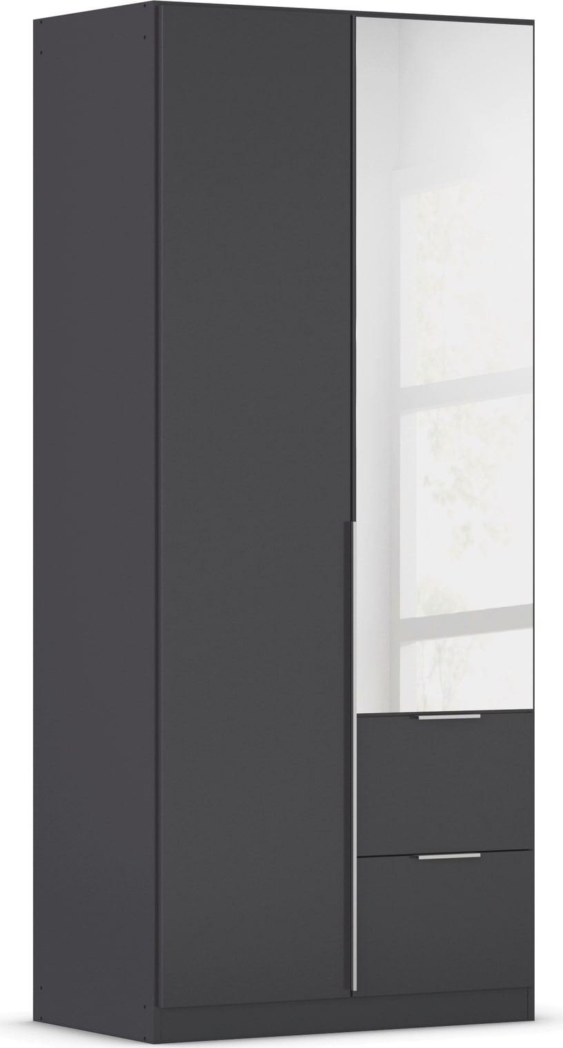 rauch Drehtürenschrank »Kleiderschrank Schrank Garderobe AGORDO mit Dekor- oder Hochglanzfront« in zwei Griff-Farben, Breiten 91-360 cm,  mit Außenschubkästen, in 7 Breiten und 2 Höhen MADE IN GERMANY