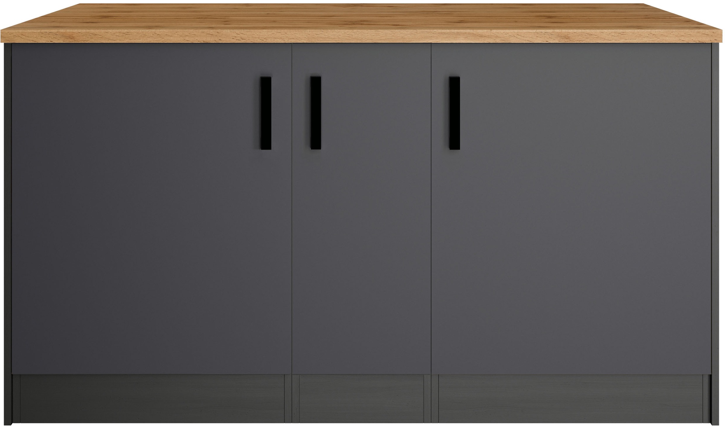 KOCHSTATION Kücheninsel »KS-Toronto«, Breite 153 cm, MDF-Fronten, Flaschenregal