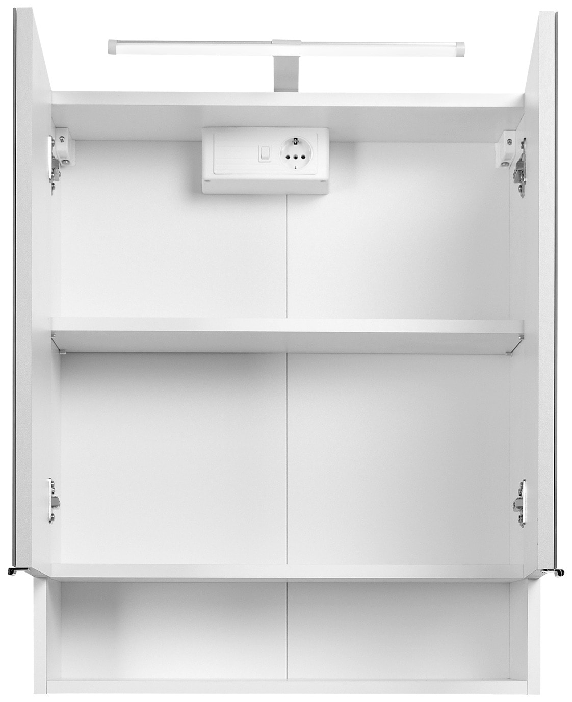 welltime Spiegelschrank »60«, Breite 60 cm, mit Schalter und Steckdose