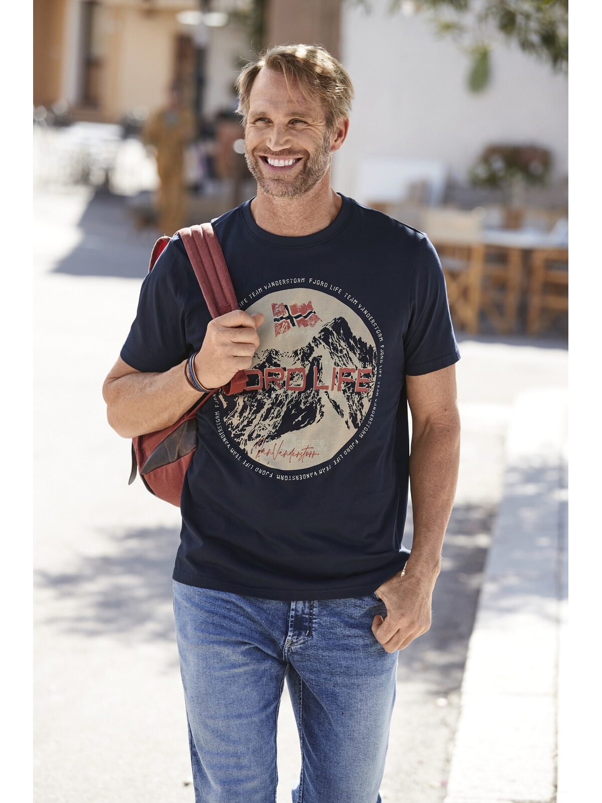 Jan Vanderstorm Rundhalsshirt »T-Shirt BENYAMIN«