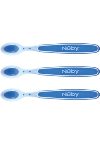 Kinderlöffel »Breilöffel Soft Flex, 3er Set, blau«, (Set, 3 tlg.), mit Wärmesensor