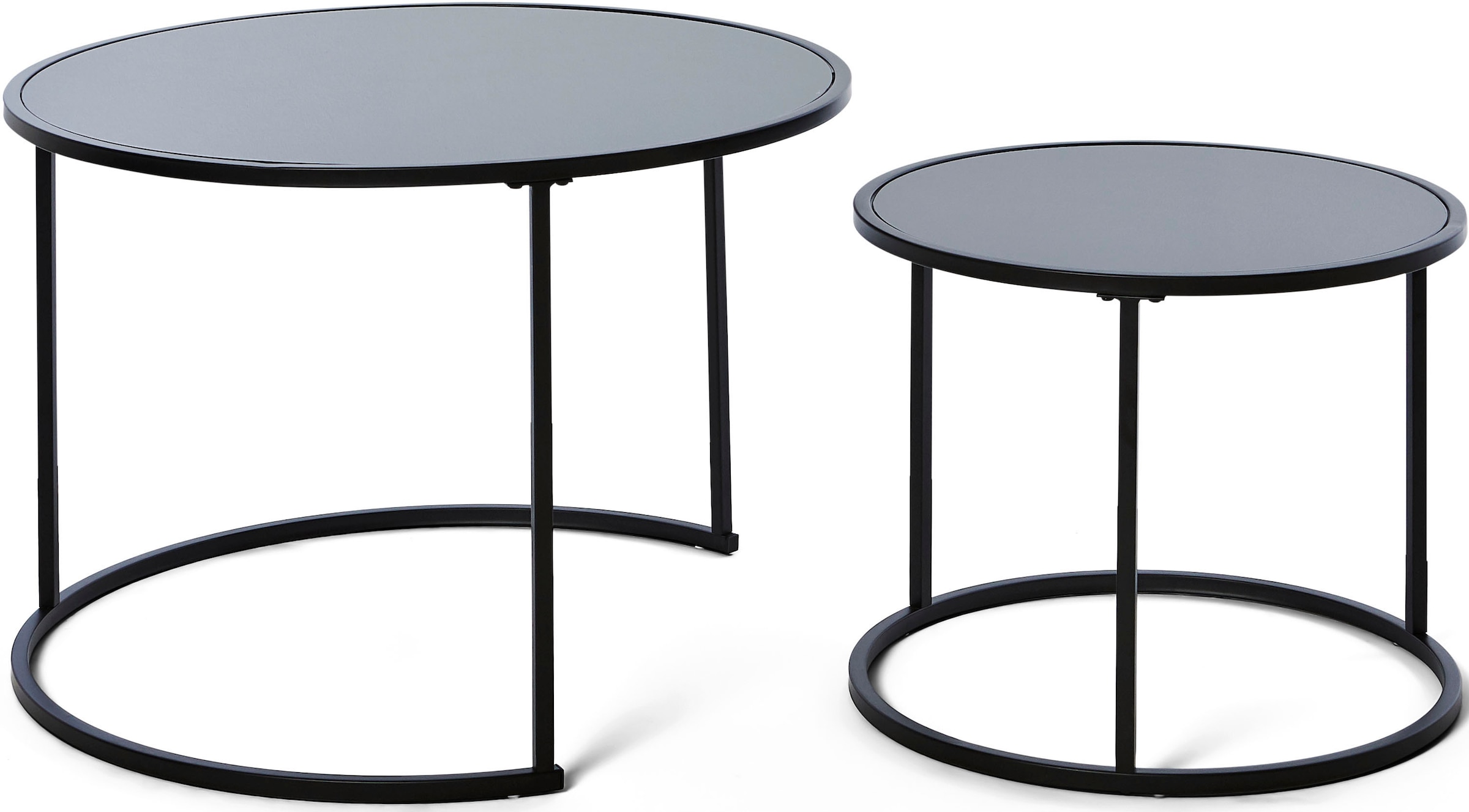 Jahnke Couchtisch 2 Stk. tlg. Couchtisch, Beistelltisch, Nachttisch in edlem Look