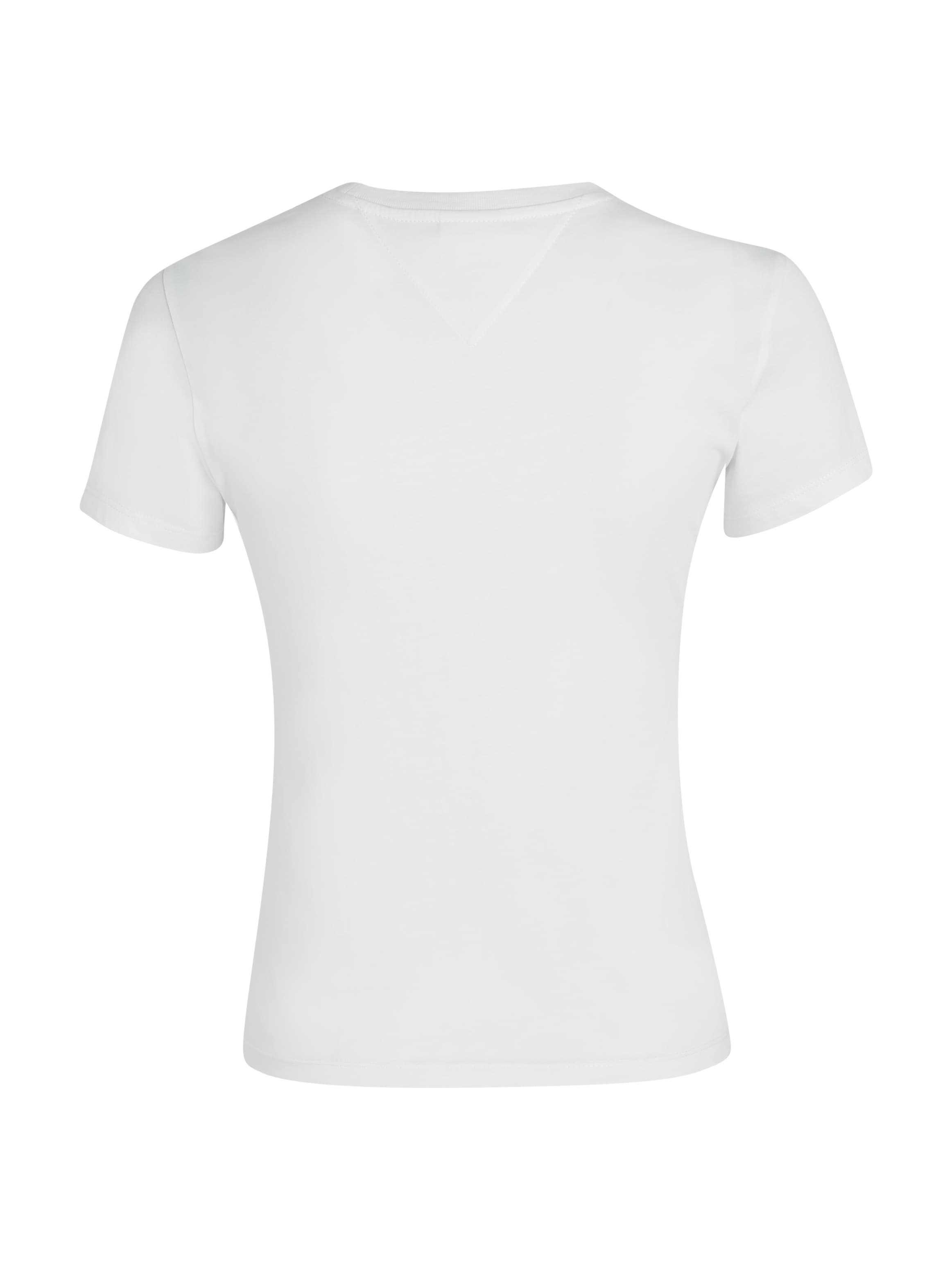 Tommy Jeans Rundhalsshirt »TJW SLIM ESSENTIAL LOGO 1 SS EXT«, mit Tommy Jeans Logoschriftzug, Rundhals