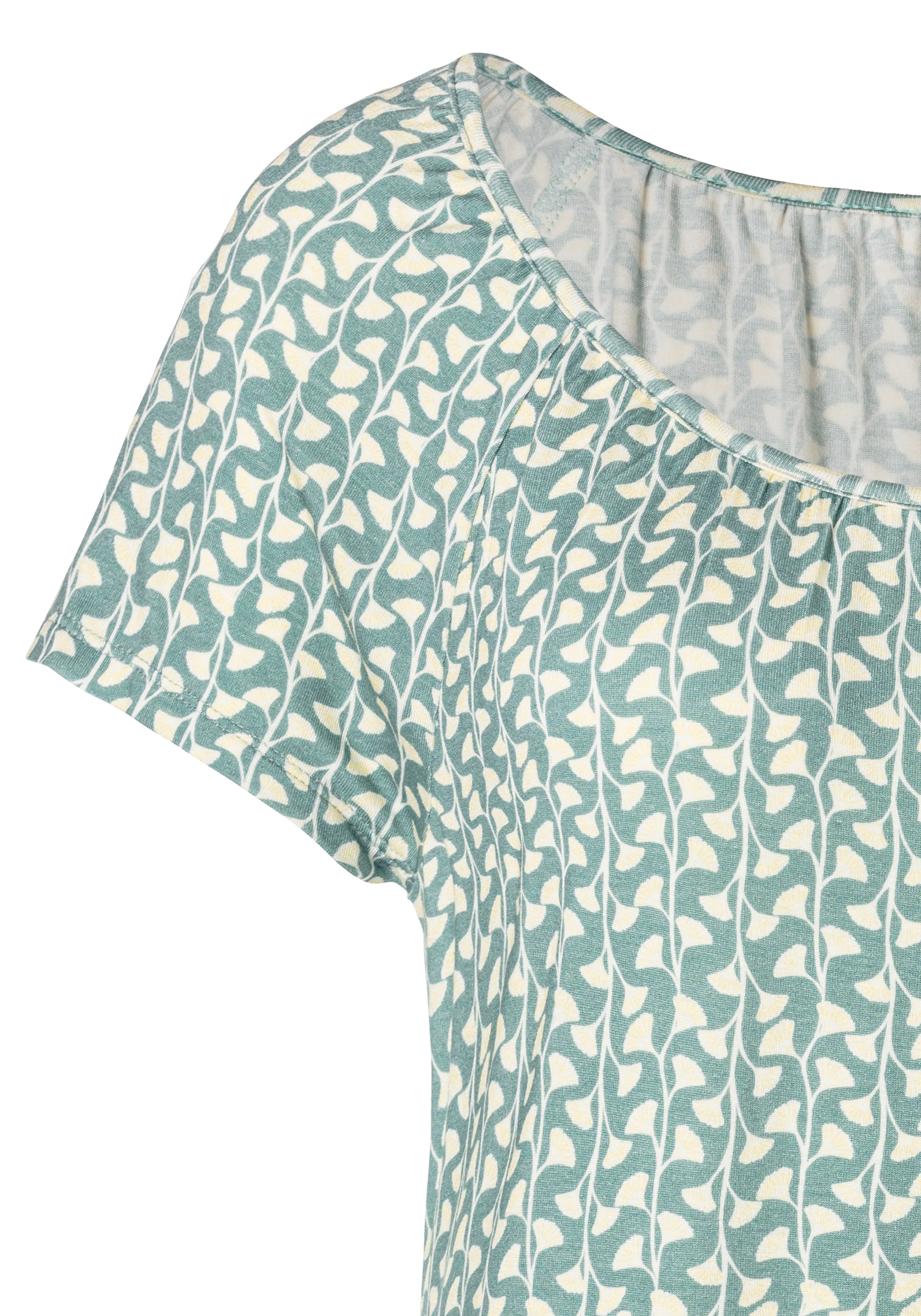 Vivance T-Shirt, (2er-Pack), mit leicht gerafftem Rundhalsausschnitt
