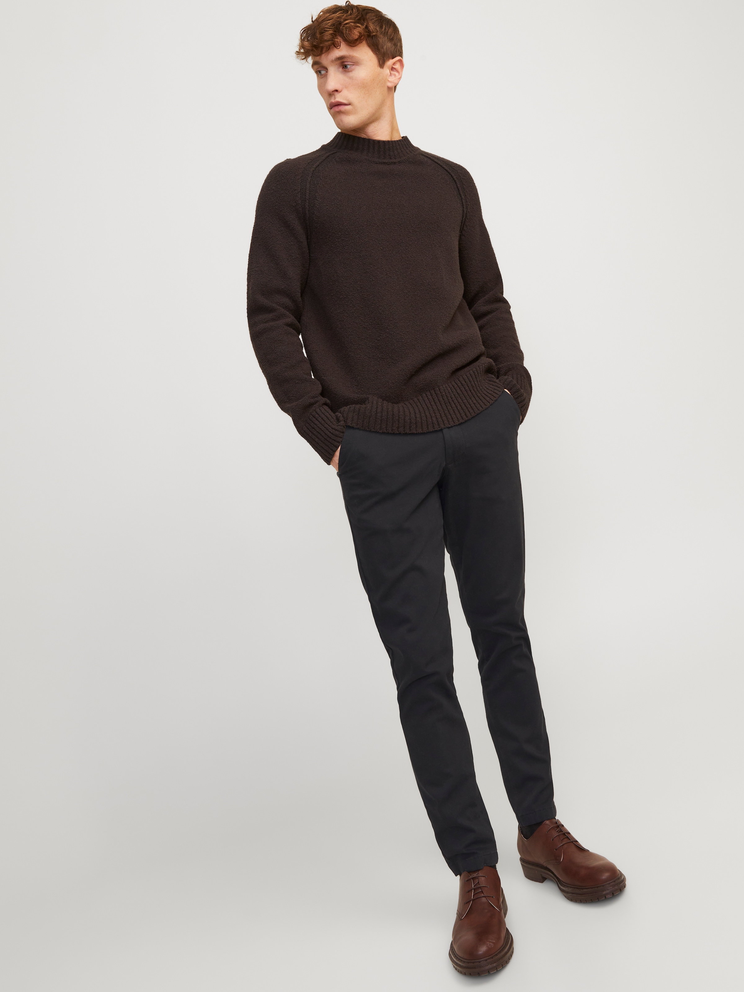 Jack & Jones Chinohose »JPSTMARCO mit schmalem Bein und pflegeleichtem Stoff«  washed, modisch, schmal, Baumwollmischung