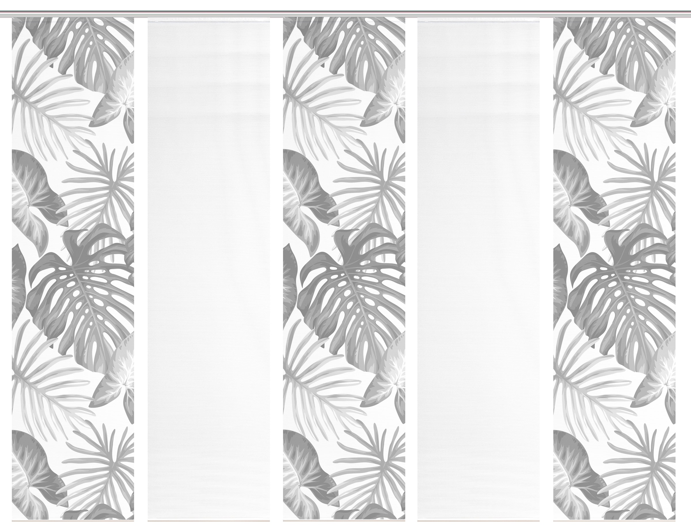 Vision S Schiebegardine »SANJA« Paneelwagen 5 Stk. tlg. Schiebevorhang,Bambusoptik,Digitaldruck,SET