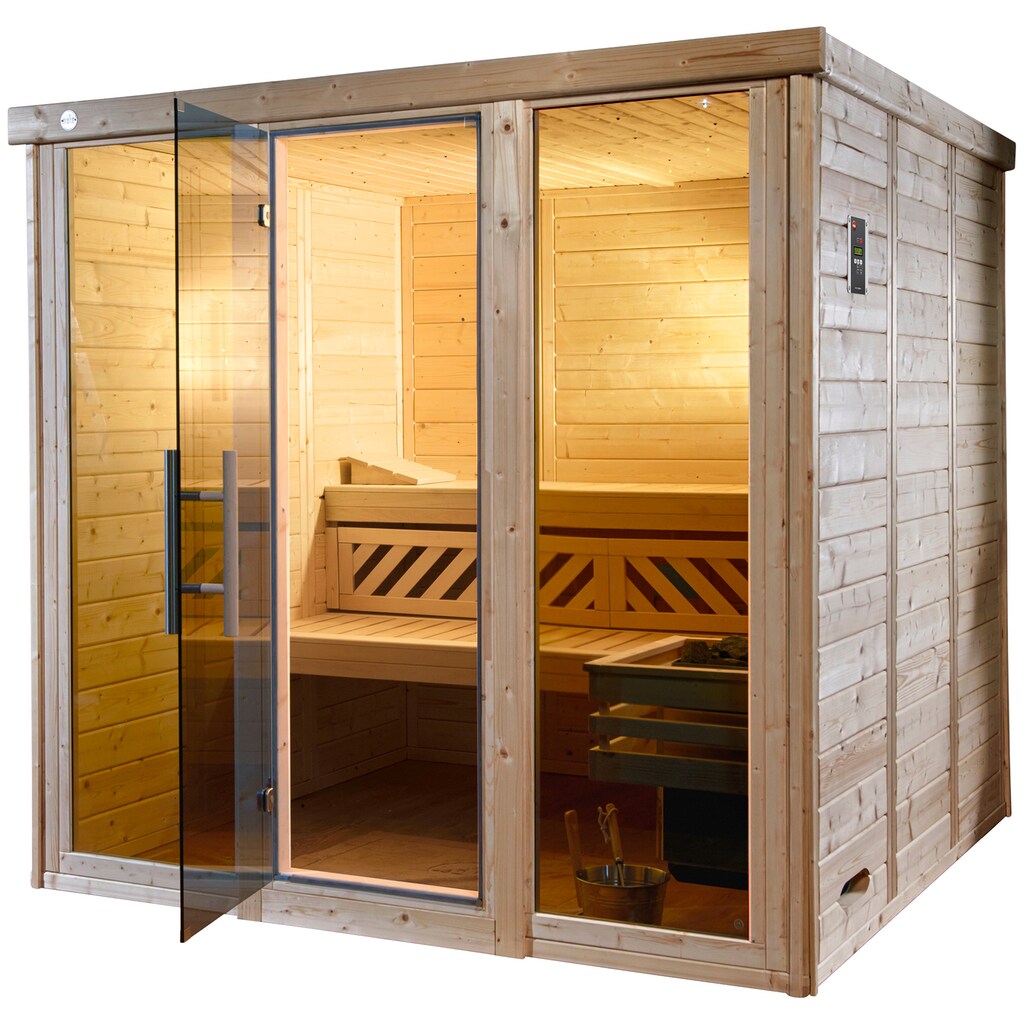 weka Sauna »Kemi Panorama«, 7,5 kW Bio-Ofen mit ext. Steuerung