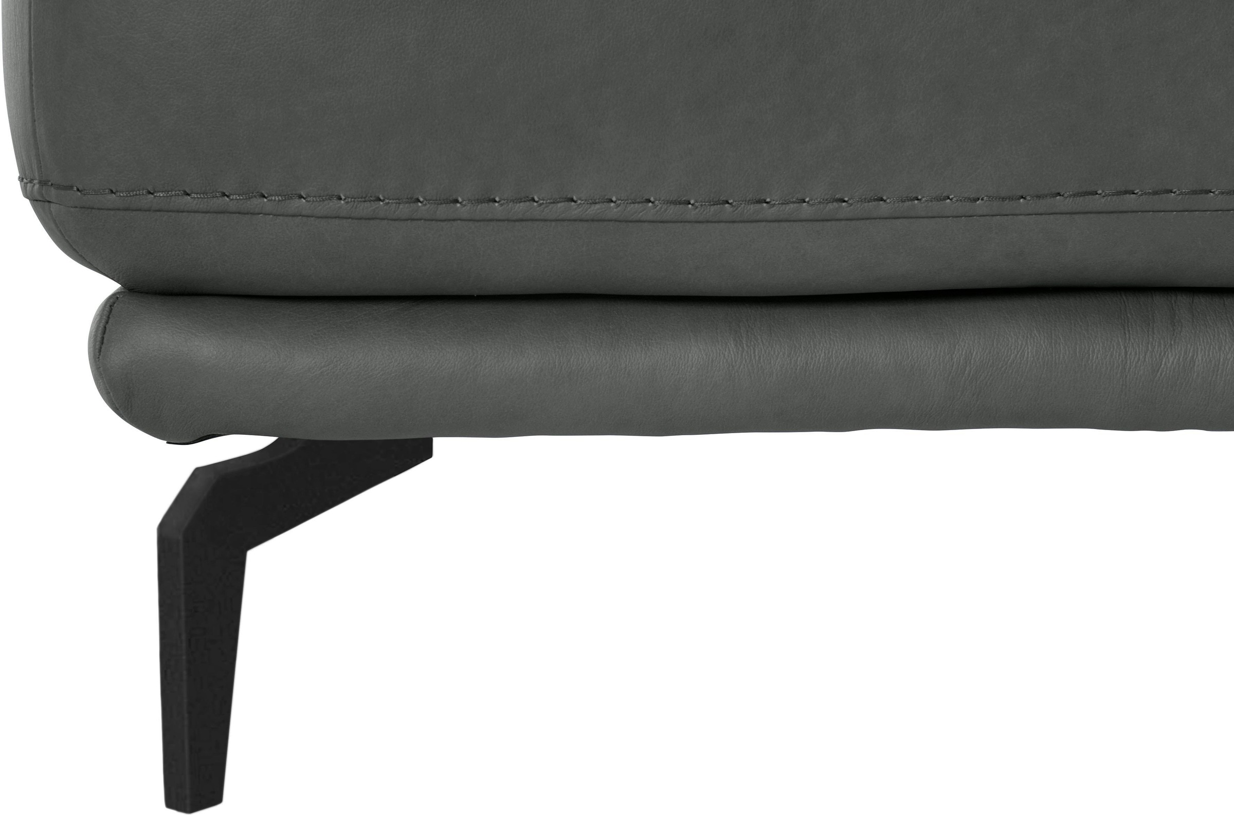 W.SCHILLIG Hocker »montanaa«, mit Metallfüßen in Schwarz pulverbeschichtet, Breite 71 cm