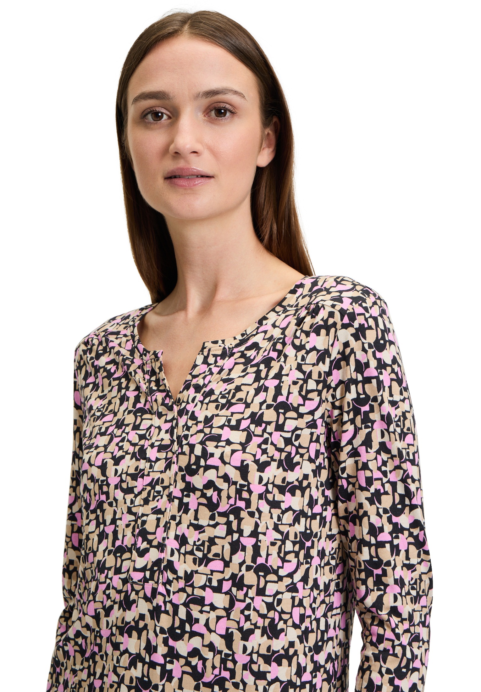 Betty&Co Langarmshirt »Casual-Shirt mit Gummizug«