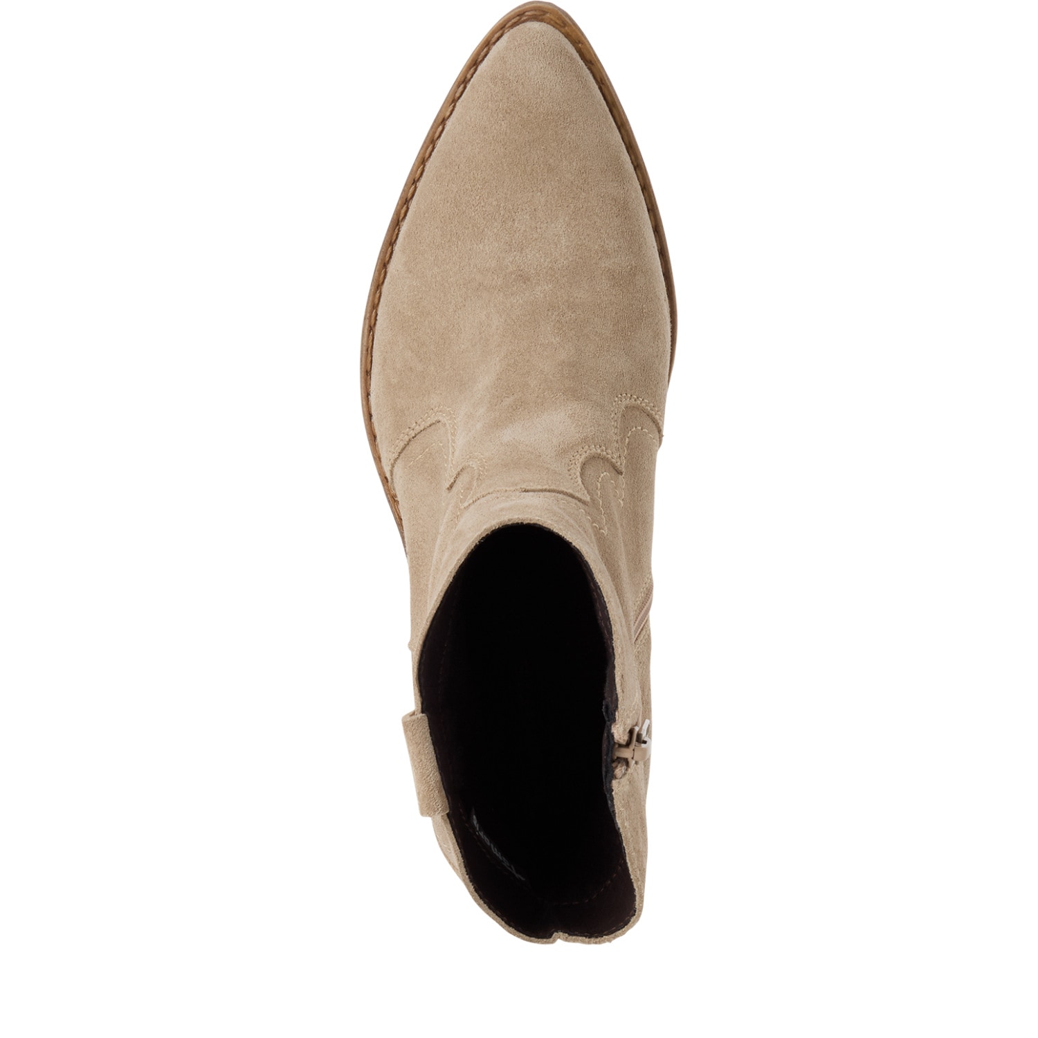 Tamaris Cowboy Stiefelette  Blockabsatz, Festival, Western-Boots mit modischen Nähten