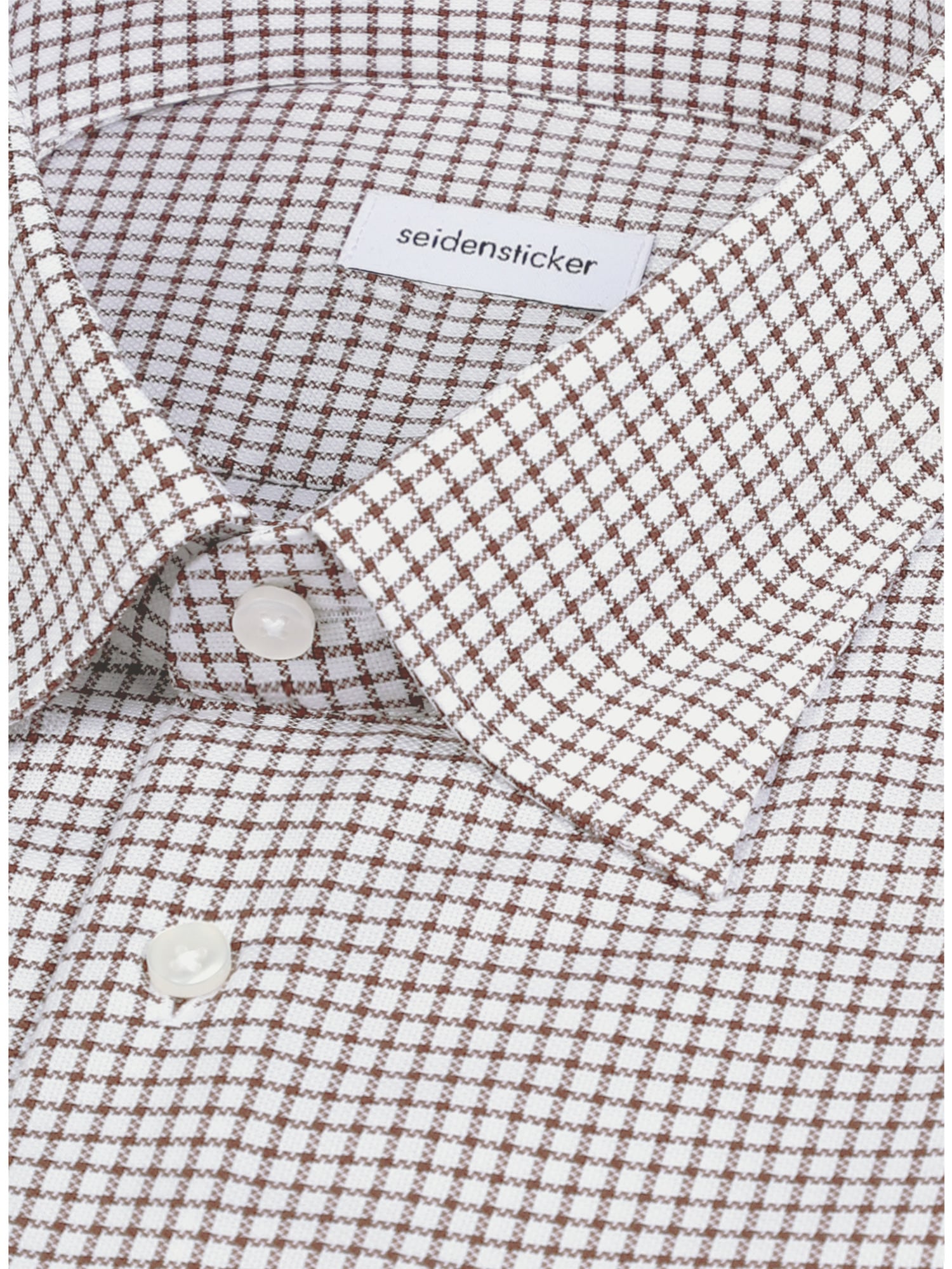 seidensticker Businesshemd »Schwarze Rose« Slim 1/1 Covered-Button-Down-Kragen Karo