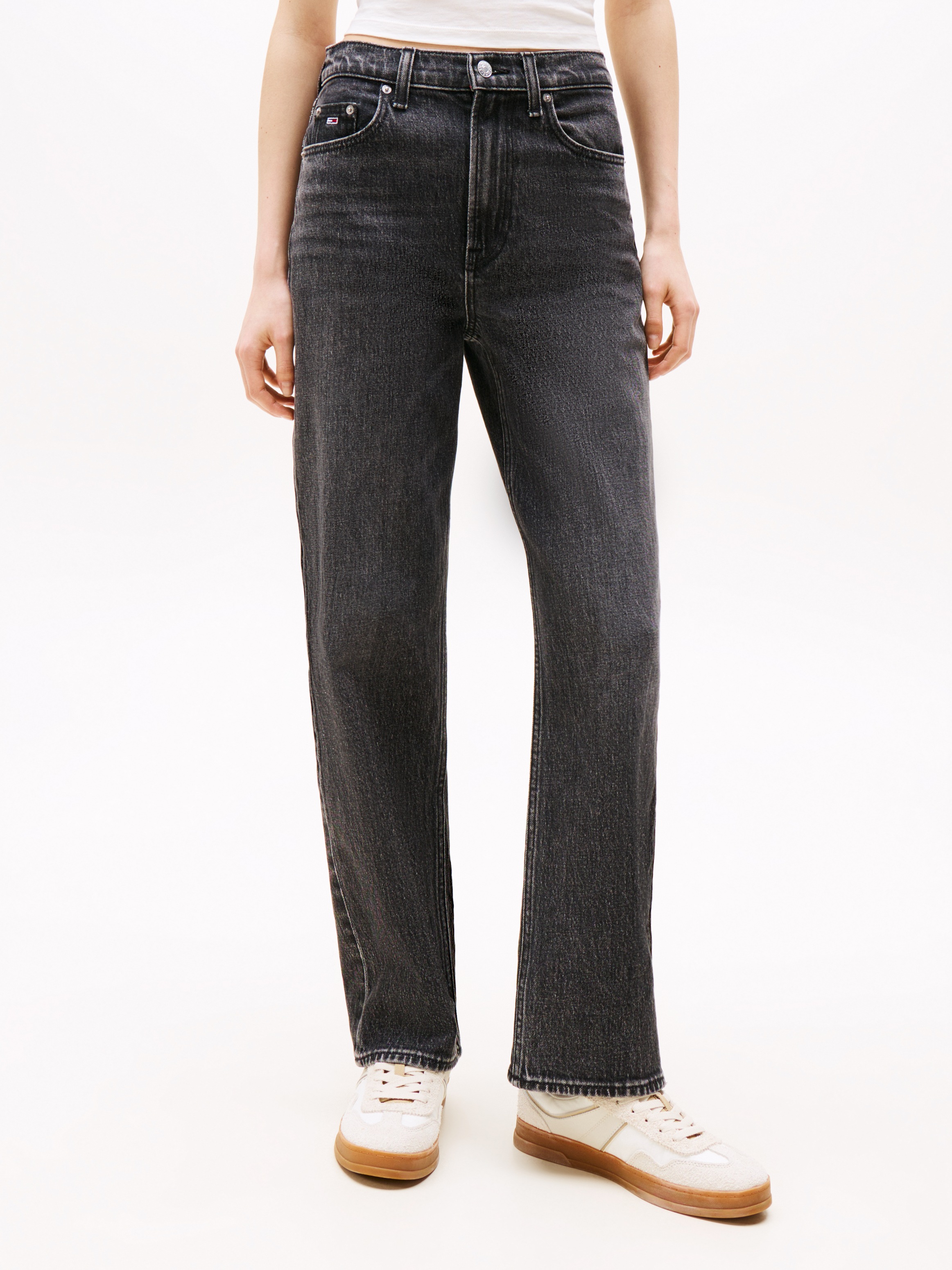 Tommy Jeans Straight-Jeans »LAYLA HR SLIM STR«, in Knöchellänge