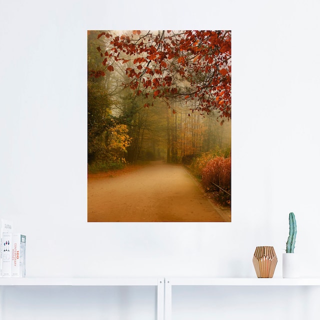 Artland Wandbild »Herbst im Park«, Vier Jahreszeiten, (1 St.), als  Leinwandbild, Wandaufkleber oder Poster in versch. Größen auf Raten kaufen