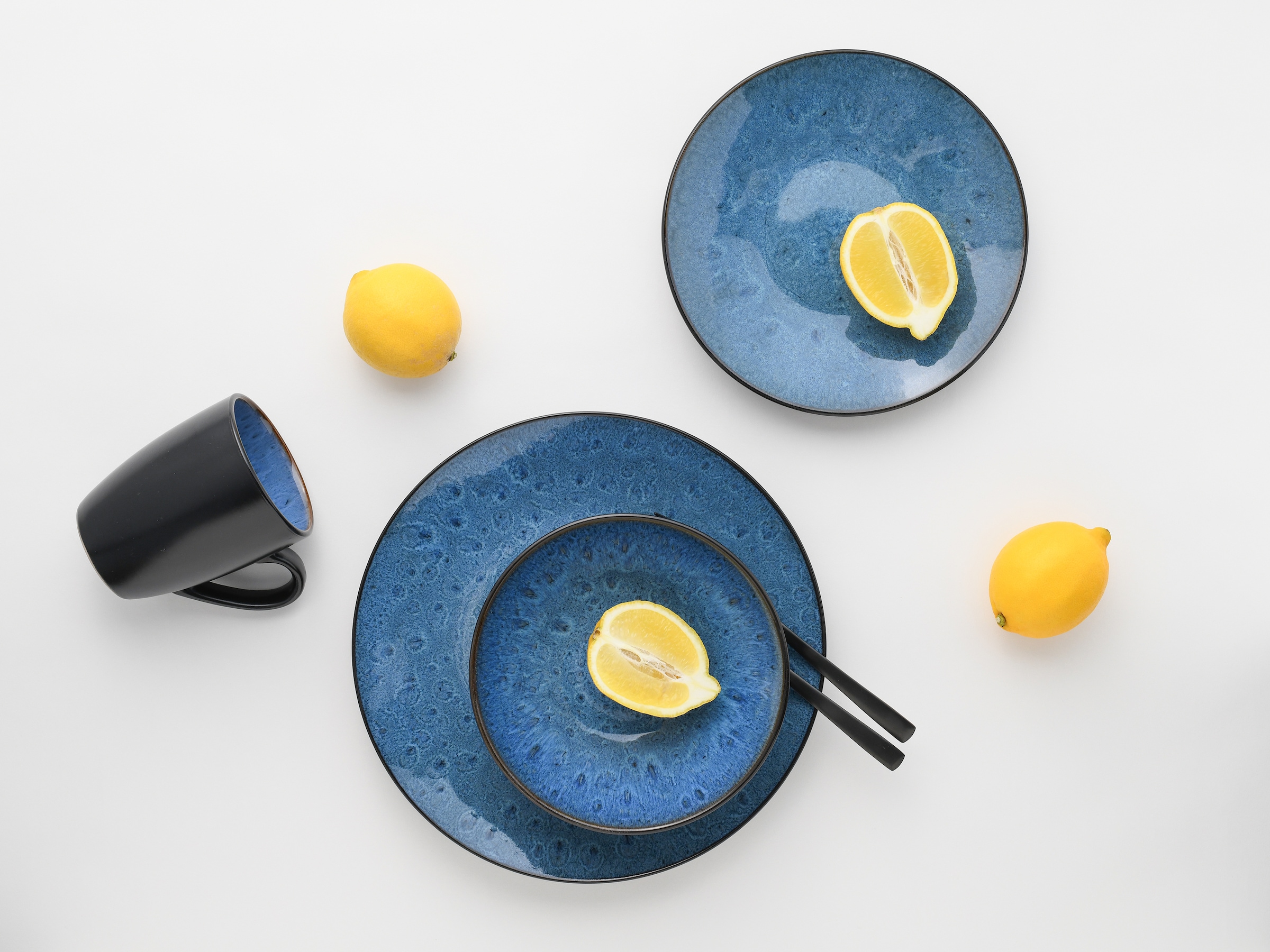 CreaTable Teller-Set »Capri, Teller Set 18-tlg« Reaktivglasur