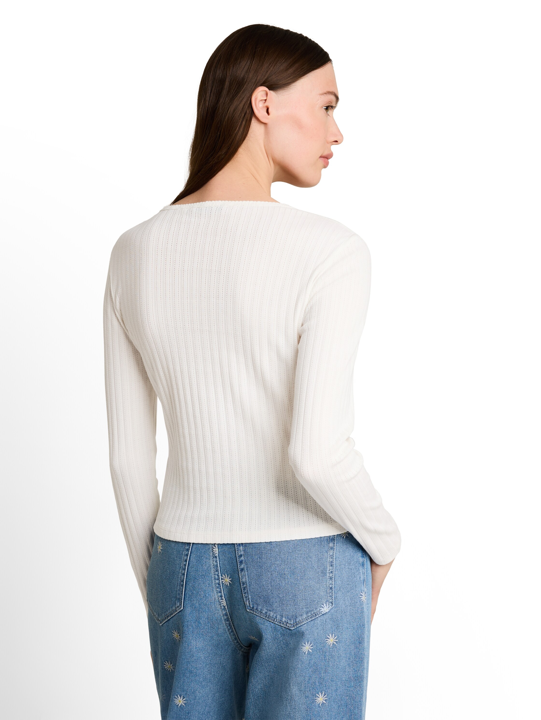 TOM TAILOR Denim Cardigan mit feiner Struktur und Knopfleiste