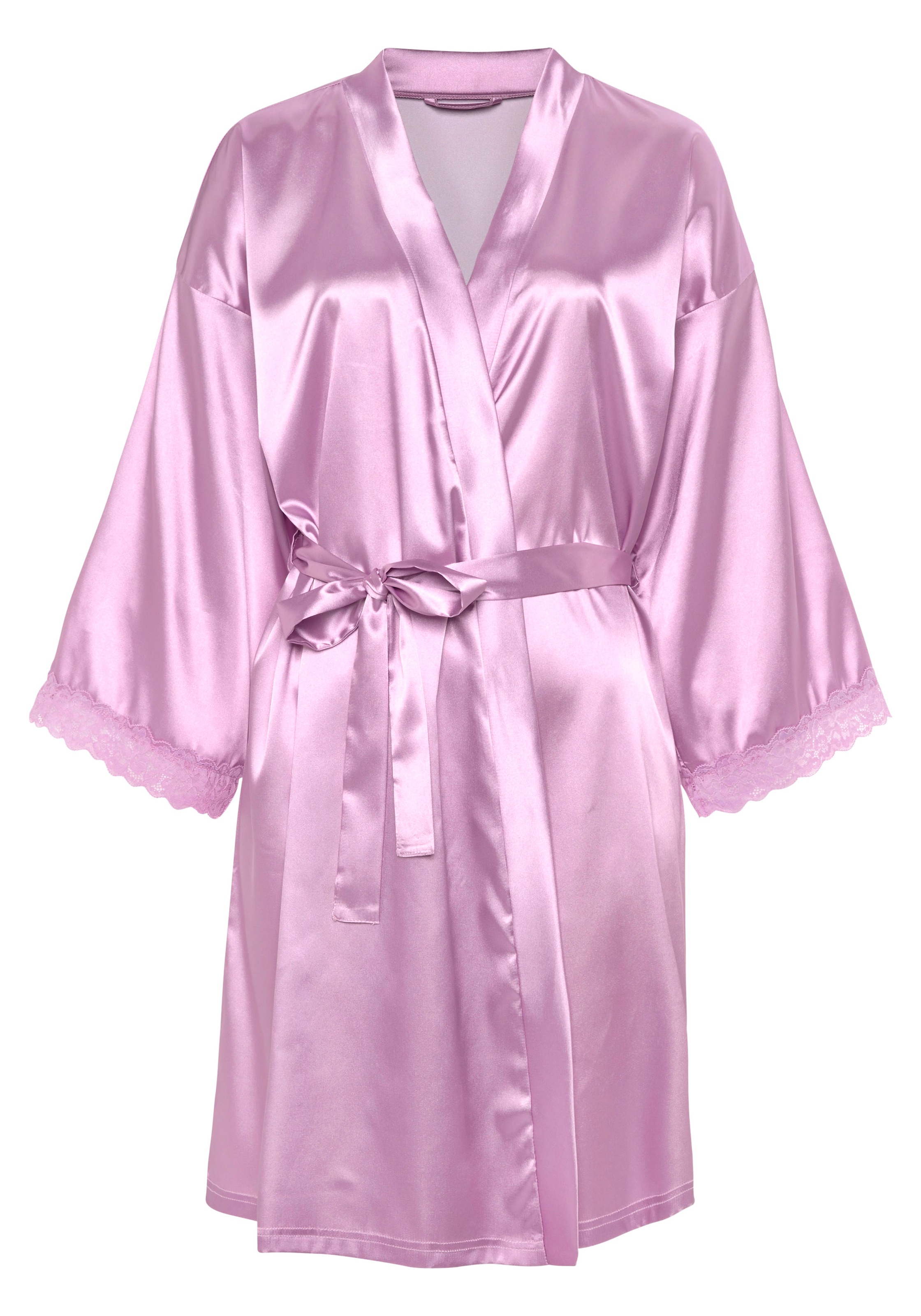Vivance Dreams Kimono, mit Spitzeneinsätzen