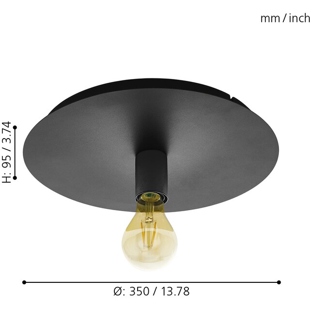 EGLO Deckenleuchte »PASSANO 1«, 1 flammig-flammig, Deckenlampe online  kaufen | mit 3 Jahren XXL Garantie