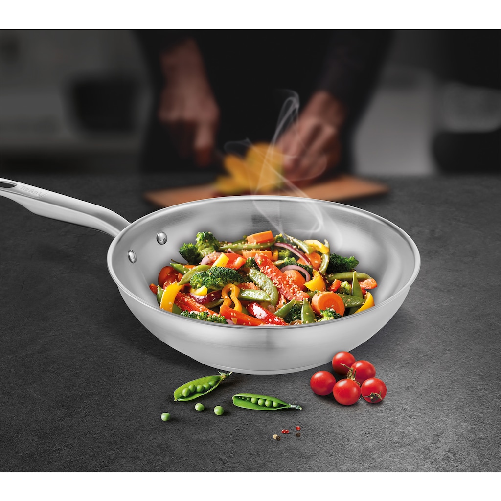 Tefal Wok »Virtuoso«, Edelstahl, (1 tlg.)