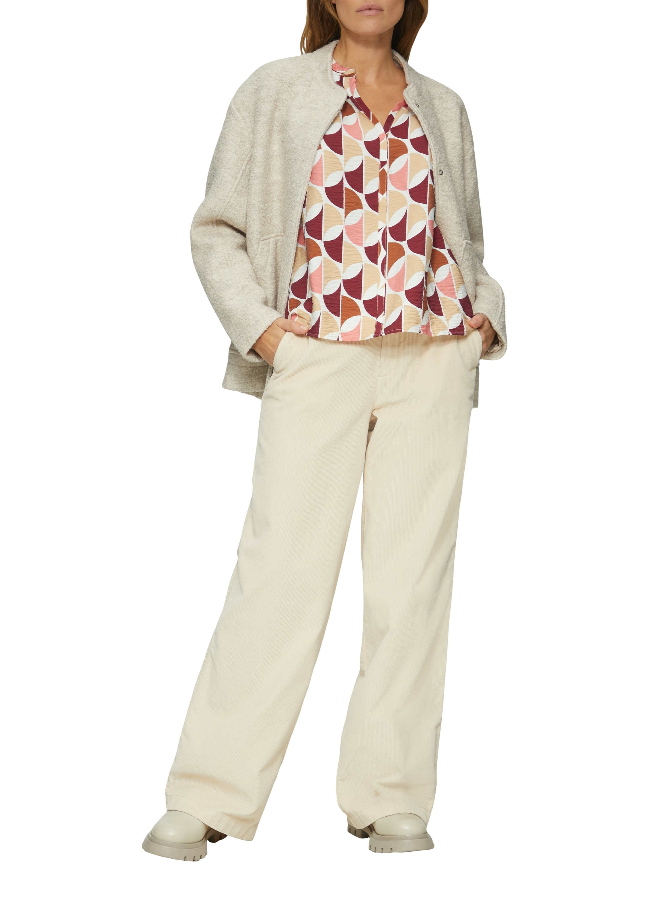 s.Oliver Langarmbluse, mit All-Over Print