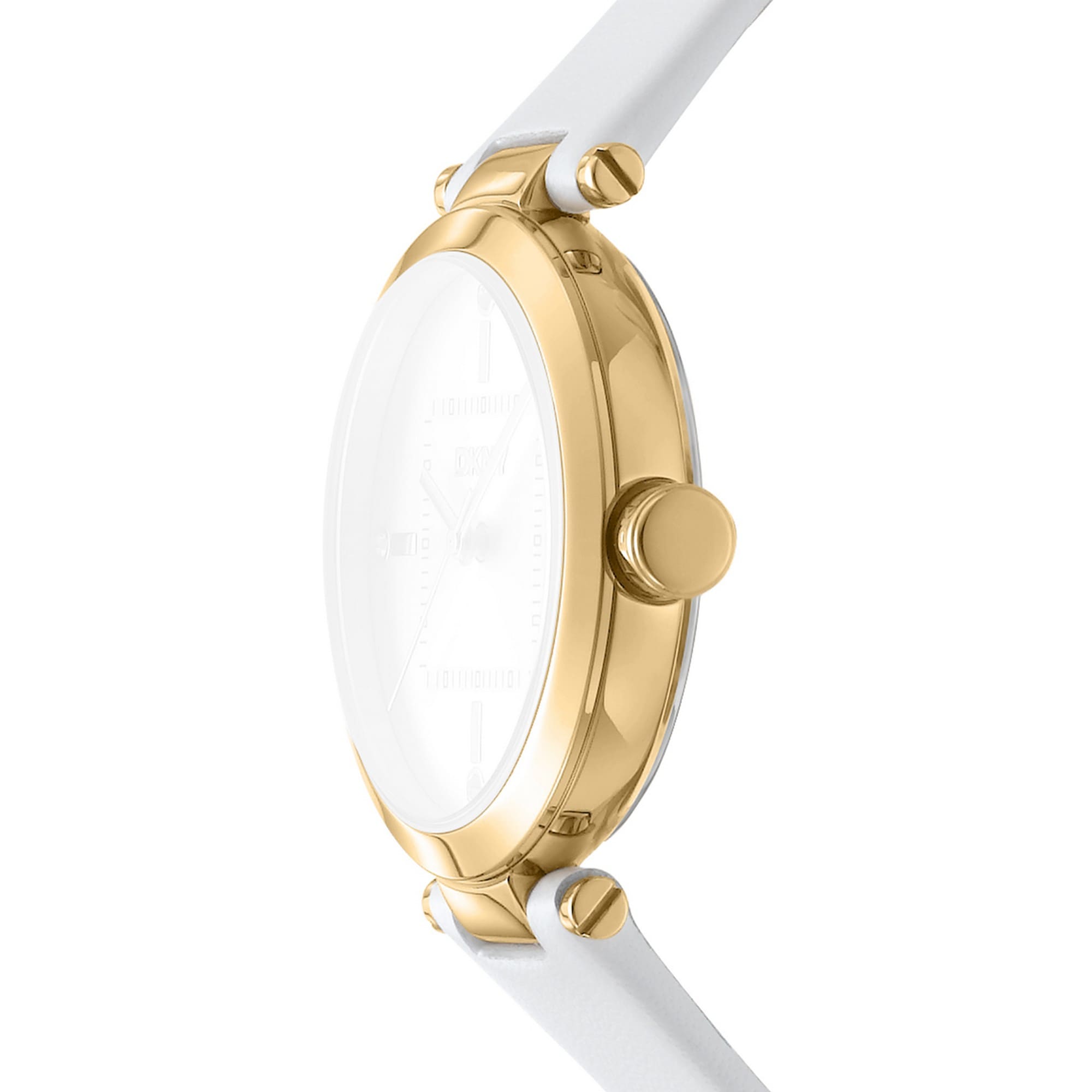 DKNY Quarzuhr »Urban« Armbanduhr, Damenuhr, Lederarmband, analog