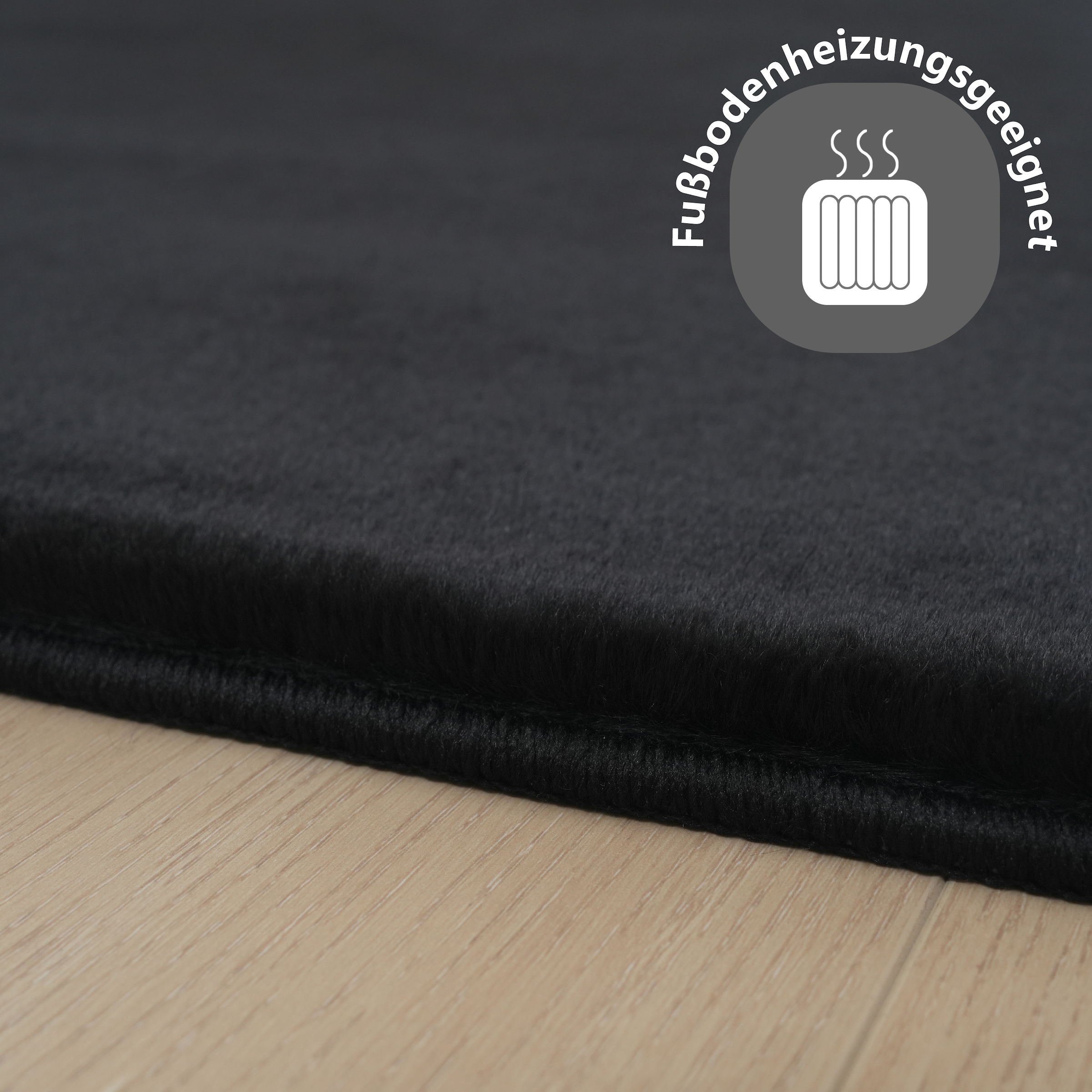 my home Fellteppich »Balu, Kunstfellteppich, Modern, Langflor Teppich« rechteckig 20 mm Höhe Kaninchenfell-Haptik, kuschelig, weich, Wohnzimmer, Schlafzimmer