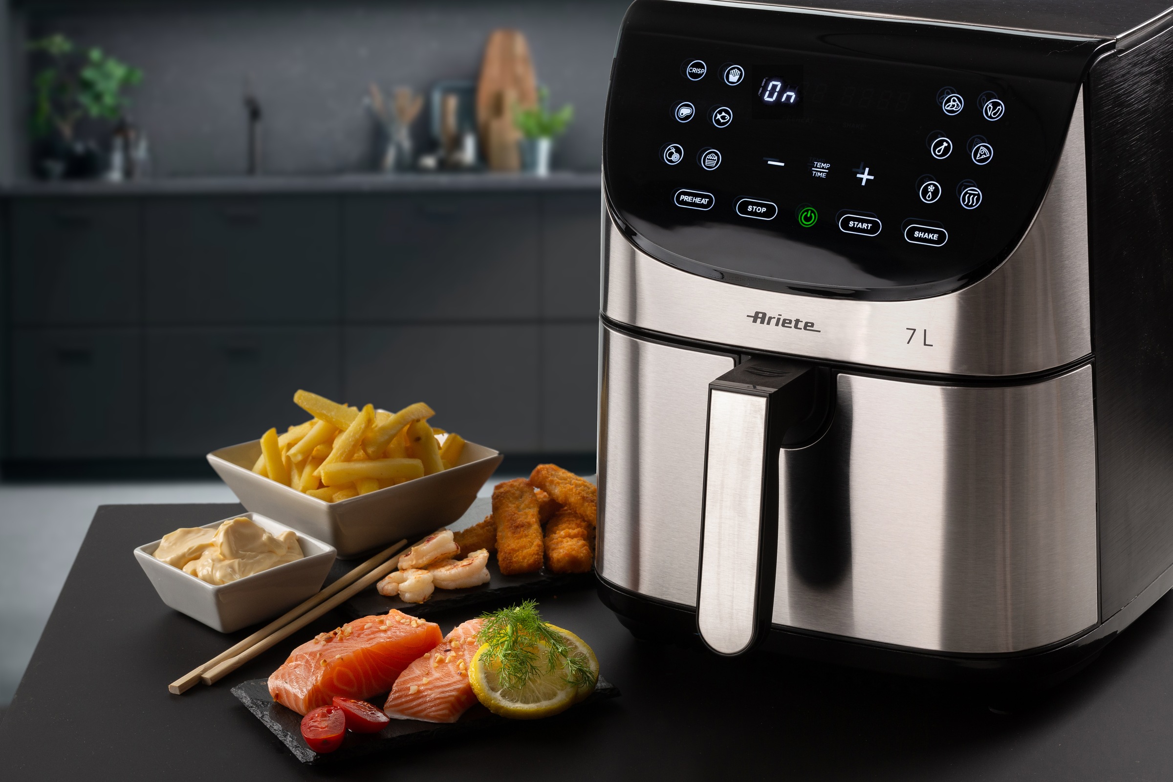 Ariete Heißluftfritteuse »4628«, 1800 W, Air Fryer Metal 7 L