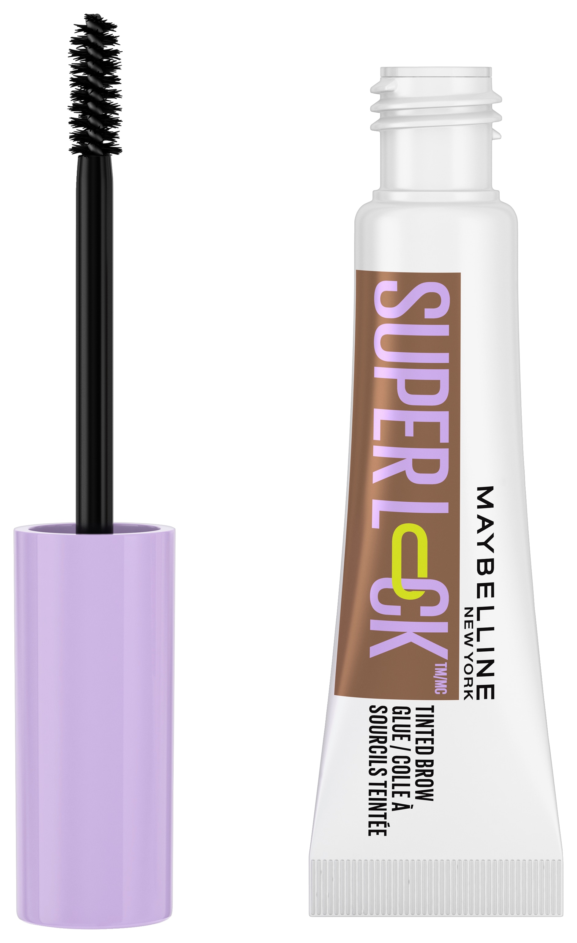 MAYBELLINE NEW YORK Augenbrauenpflege »SUPER LOCK BROW GLUE AUGENBRAUENGEL« fixiert, definiert, formt, setzt Highlights, wischfest