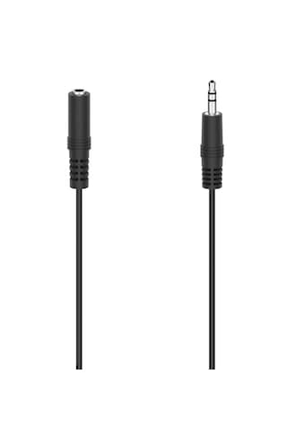 Audio-Kabel »Audio-Kabel, 3,5-mm-Klinken-Stecker/Kupplung, Stereo, 5m«, 3,5-mm-Klinke,...