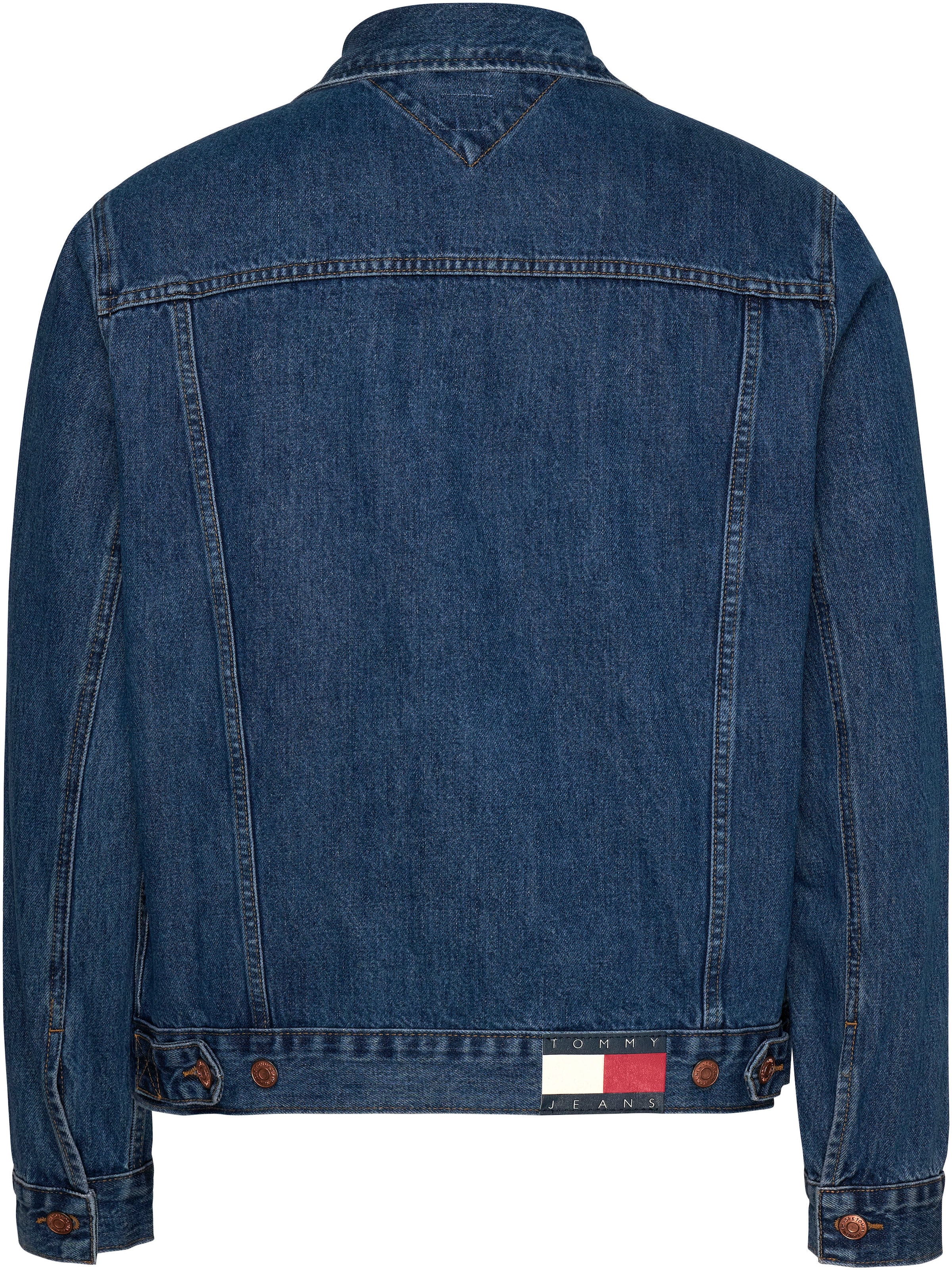 Tommy Jeans Jeansjacke »RYAN RGLR TRCKR JCKT«, leichte Used-Effekte