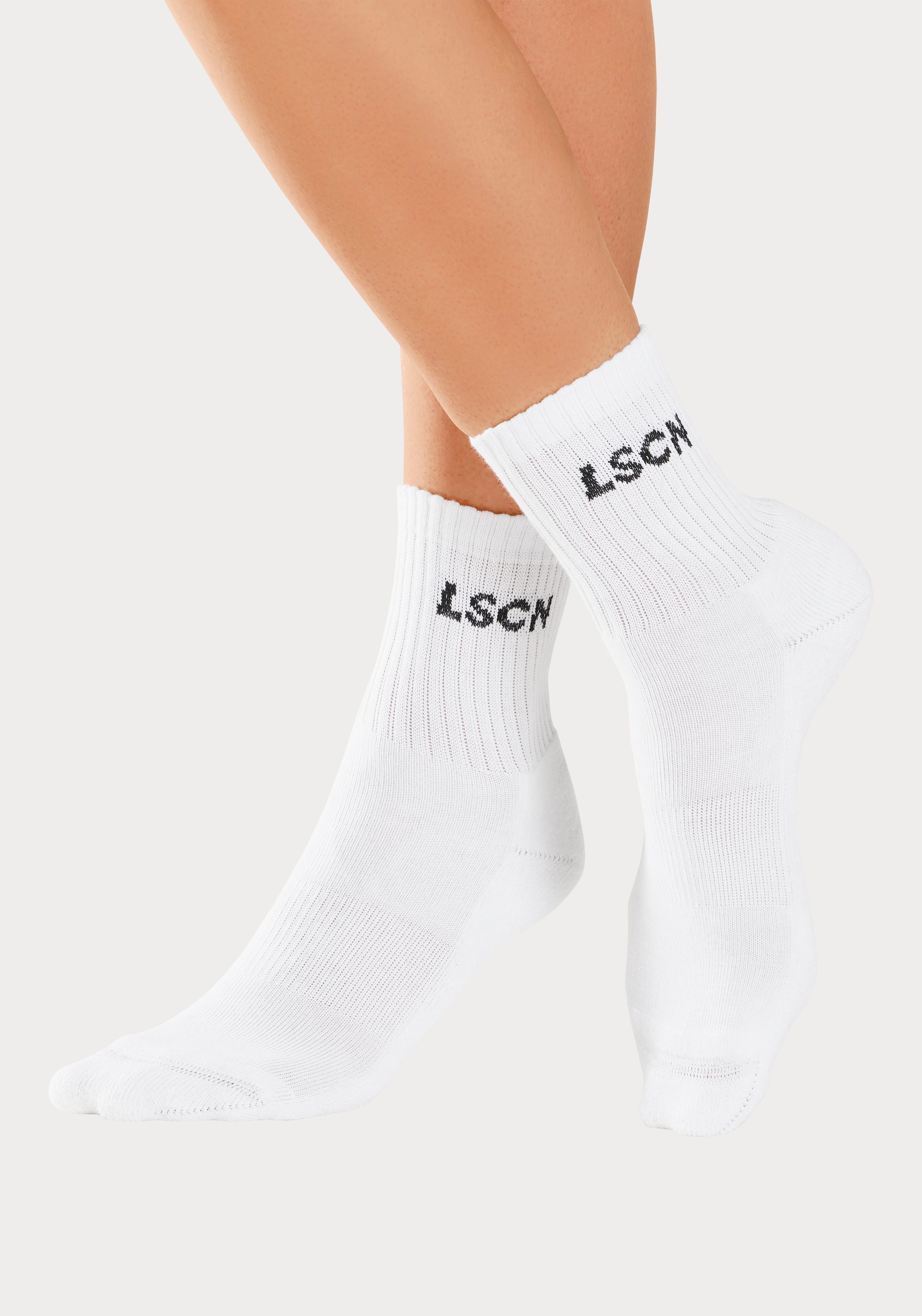 LSCN by LASCANA Tennissocken, (Packung, 2 Paar), mit Halbfußfrottee